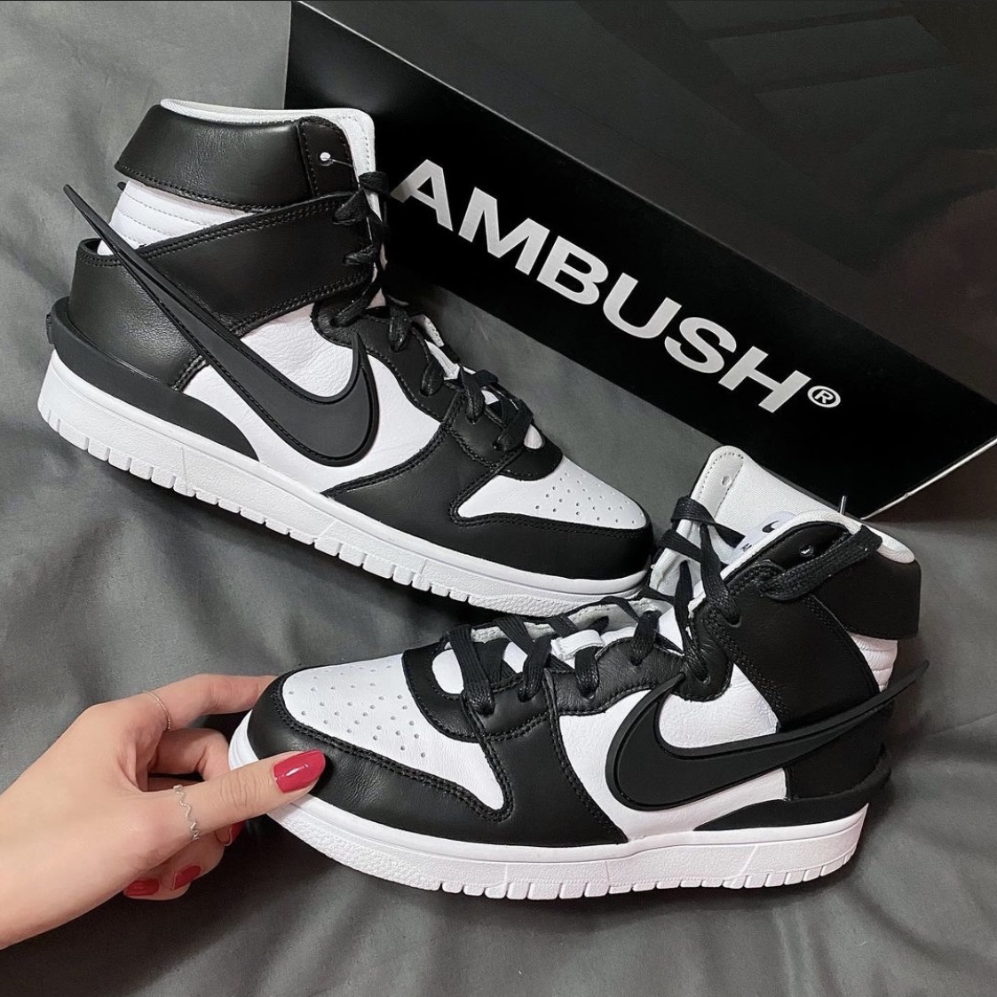 Nike x Ambush Dunk High Black 착용 스타일