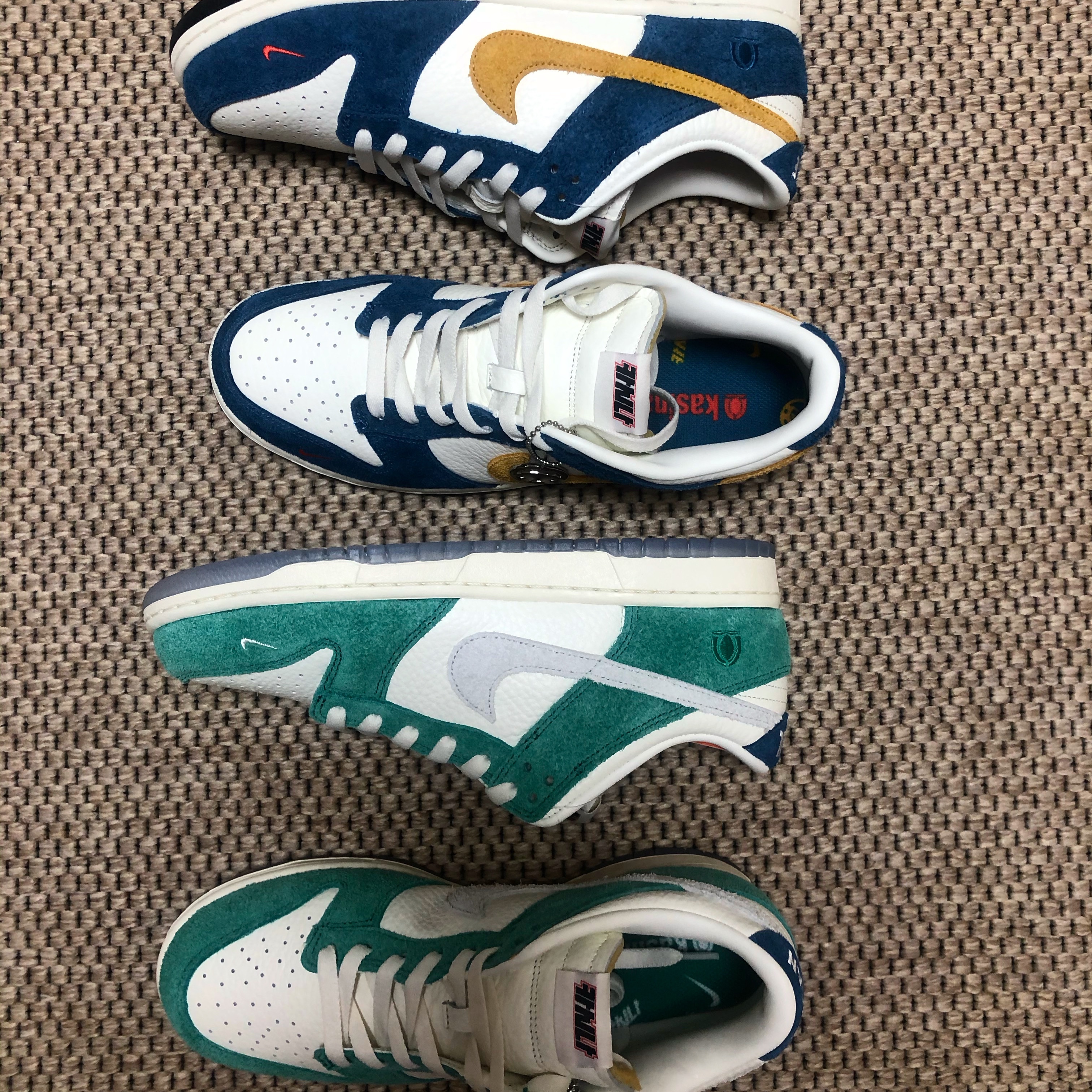 Nike x Kasina Dunk Low 80's Bus, Nike x Kasina Dunk Low Road Sign - Kasina Exclusive 착용 스타일