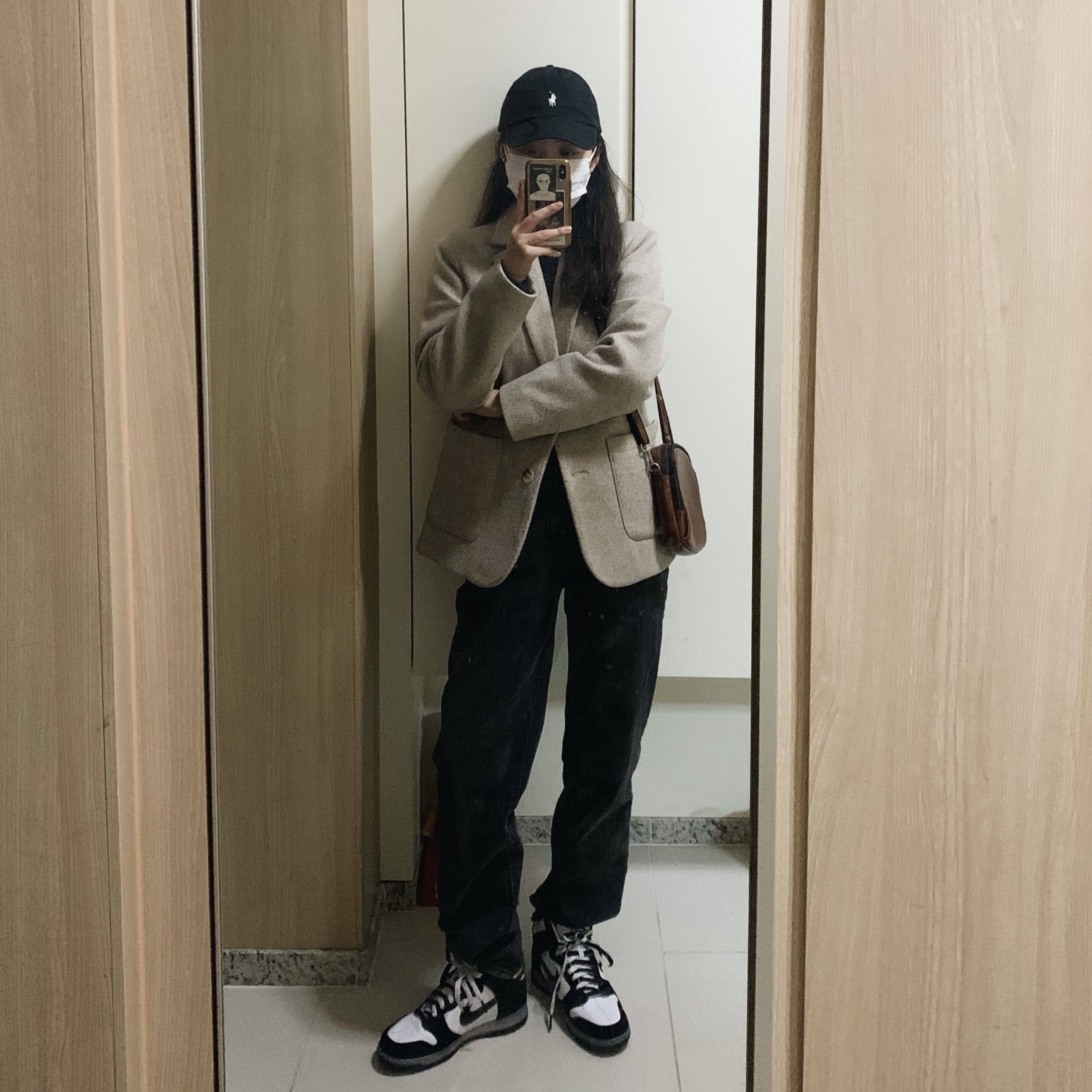 Nike x Slam Jam Dunk High SP Clear Black 착용 스타일