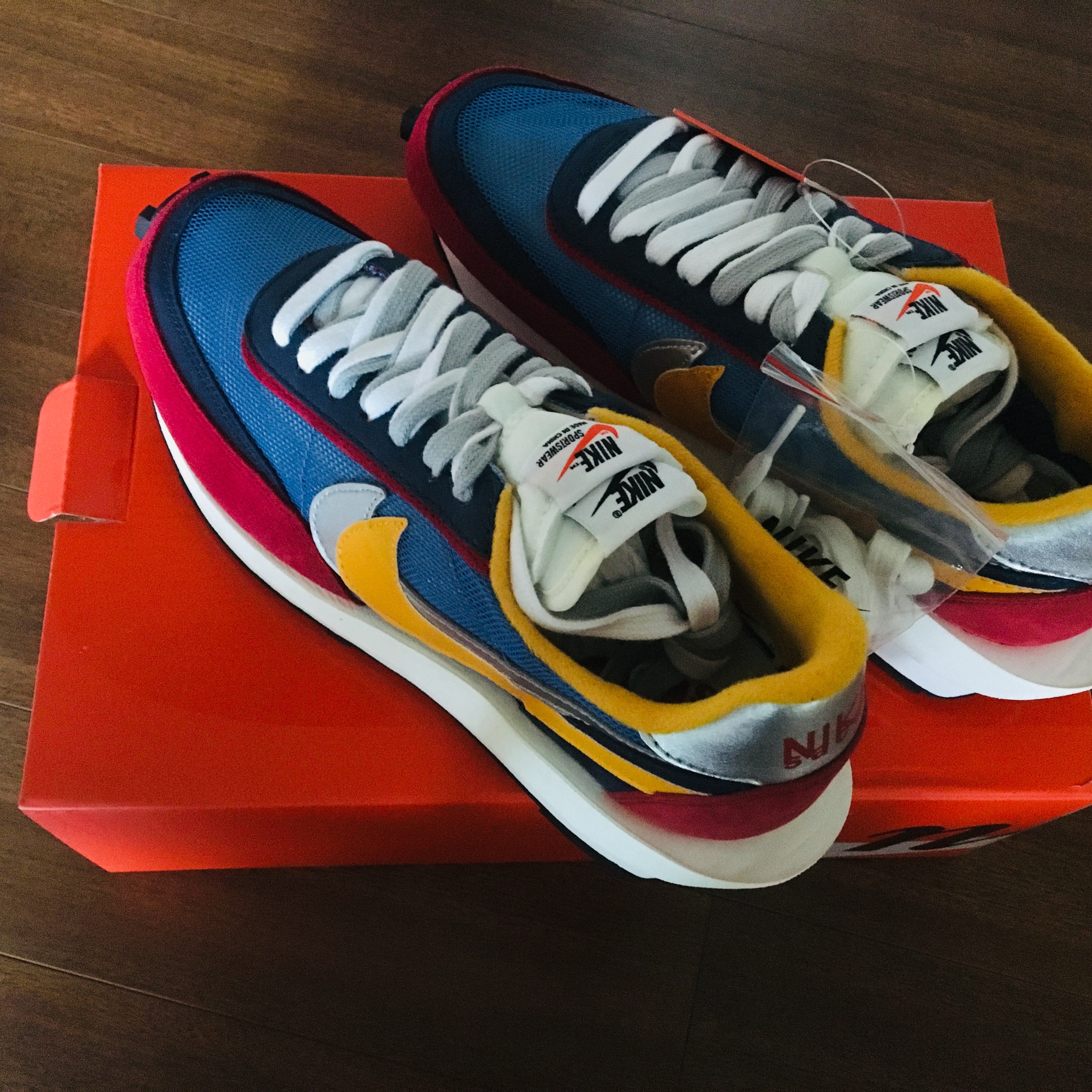 Nike x Sacai LDWaffle Blue Multi 착용 스타일