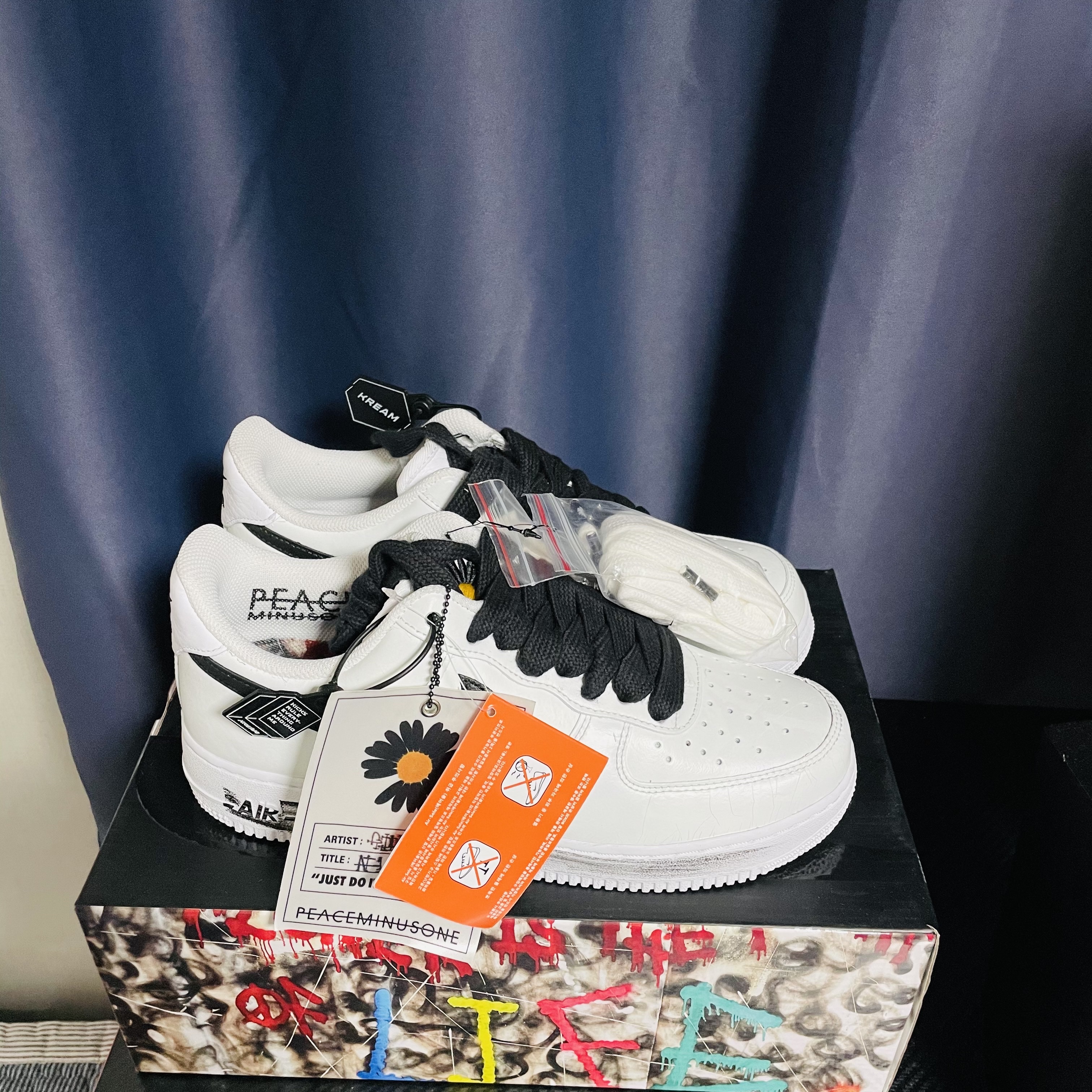 Nike x Peaceminusone Air Force 1 Low Para-Noise 2.0 착용 스타일
