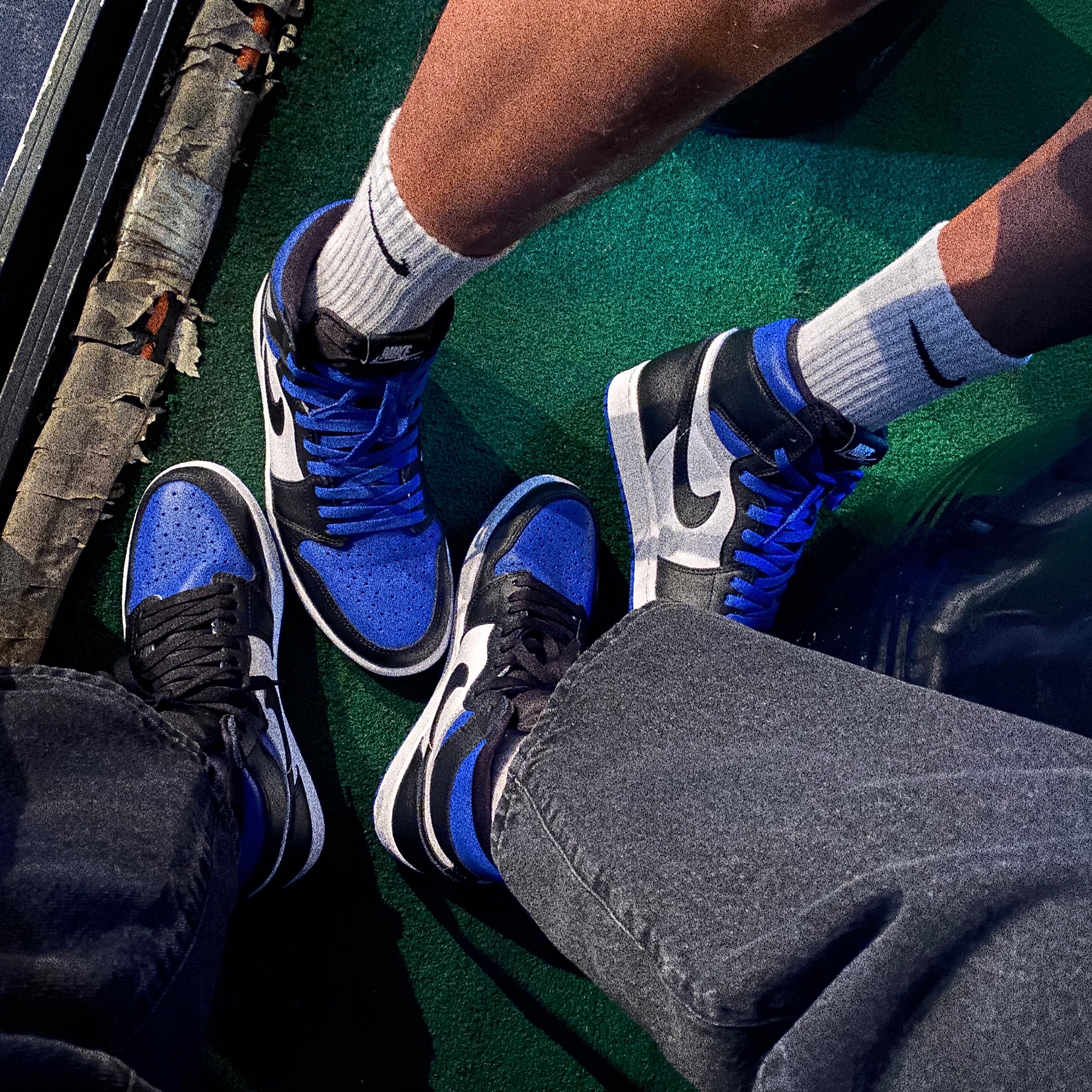 Jordan 1 Retro High OG Royal Toe 착용 스타일 - 2
