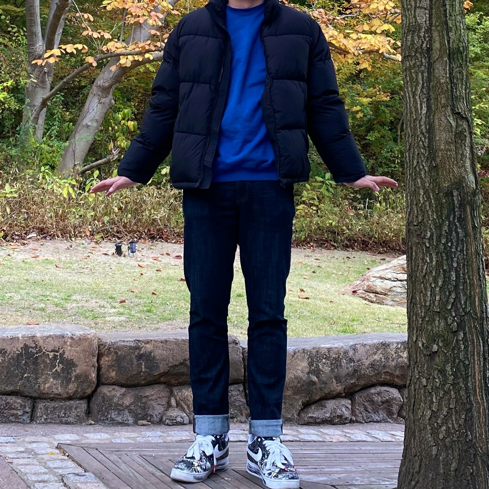 Nike x Peaceminusone Air Force 1 Low Para-Noise 착용 스타일