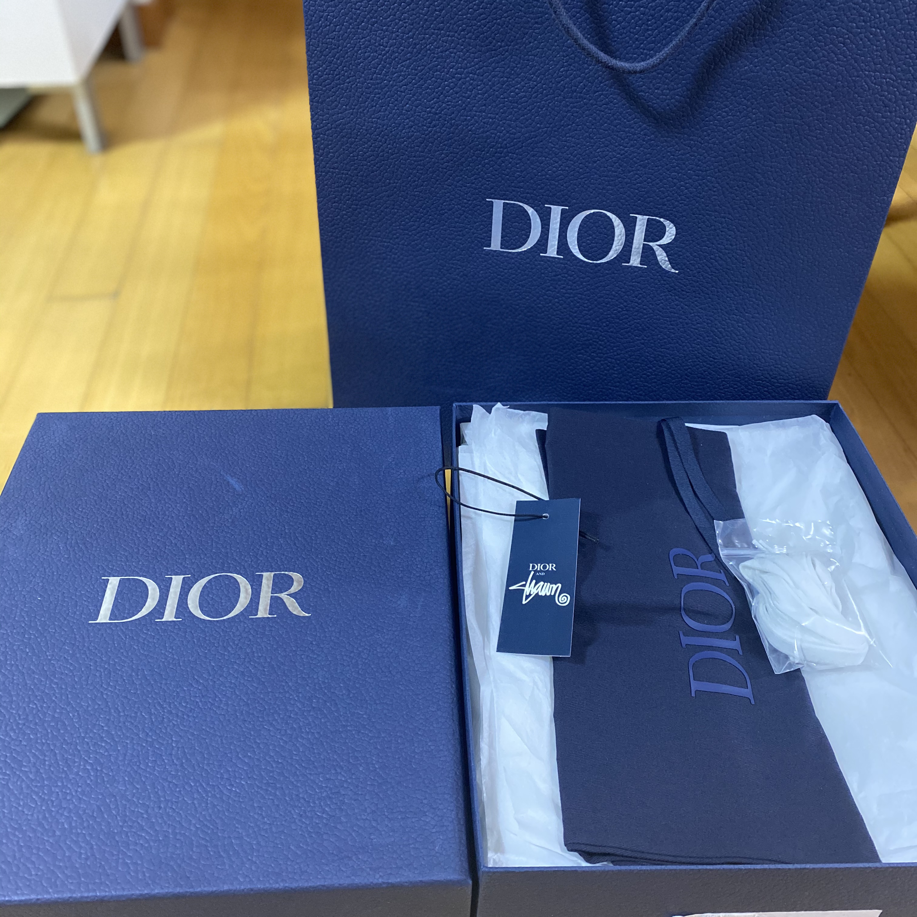 Dior x Shawn B23 High Dior Oblique Canvas Bee Embroidery Patch 착용 스타일 - 2