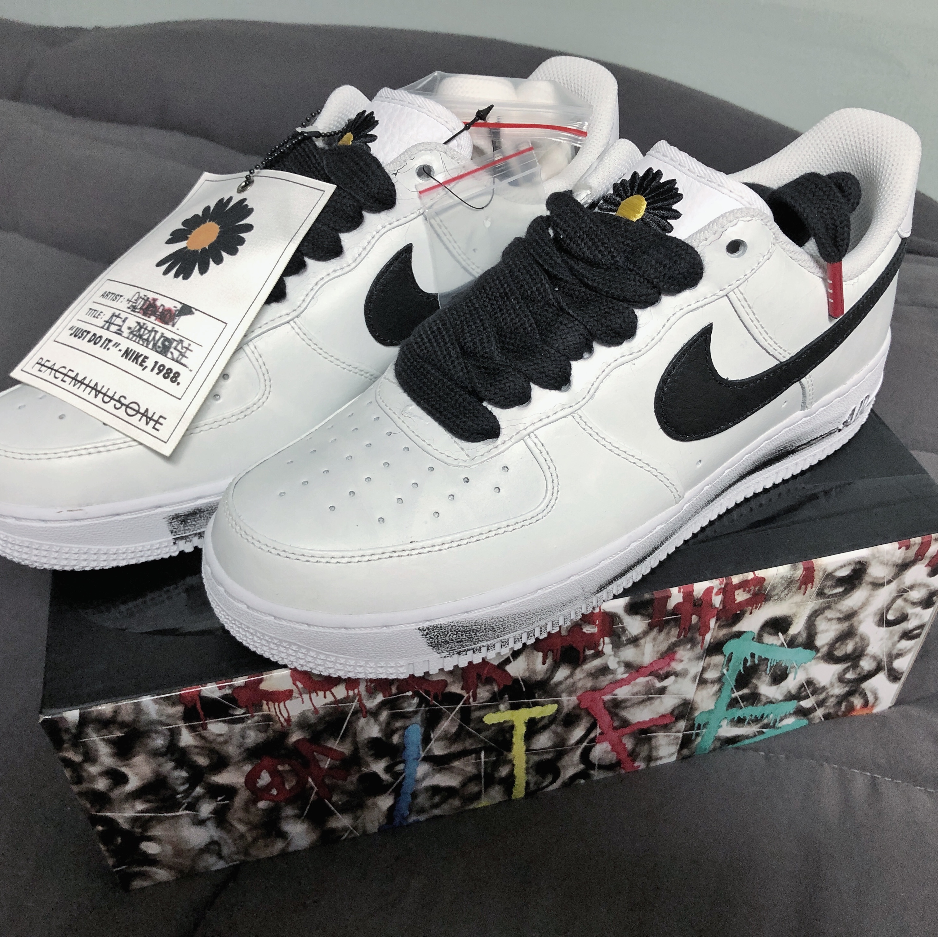 Nike x Peaceminusone Air Force 1 Low Para-Noise 2.0 착용 스타일