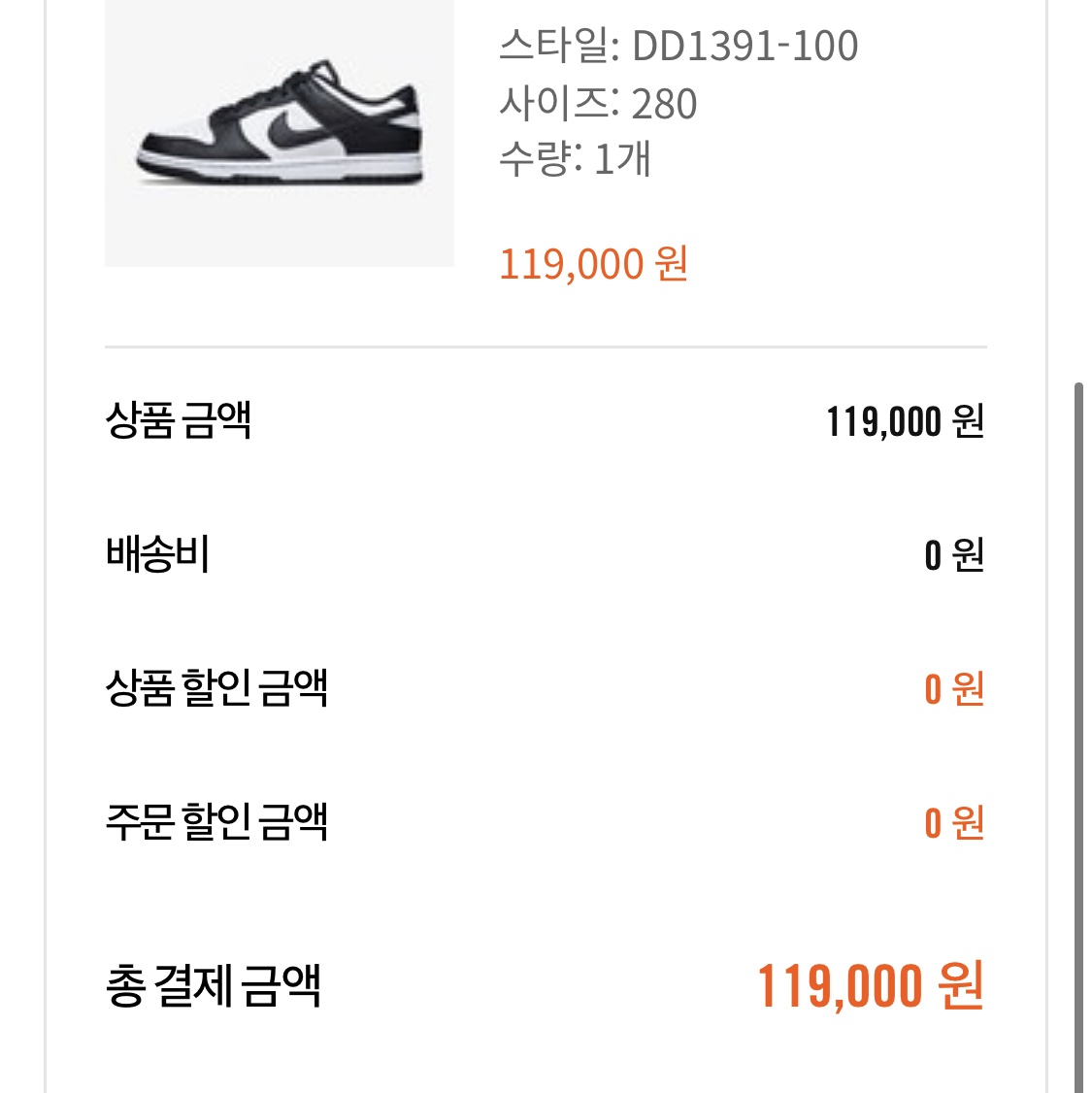 Nike Dunk Low Retro Black 착용 스타일