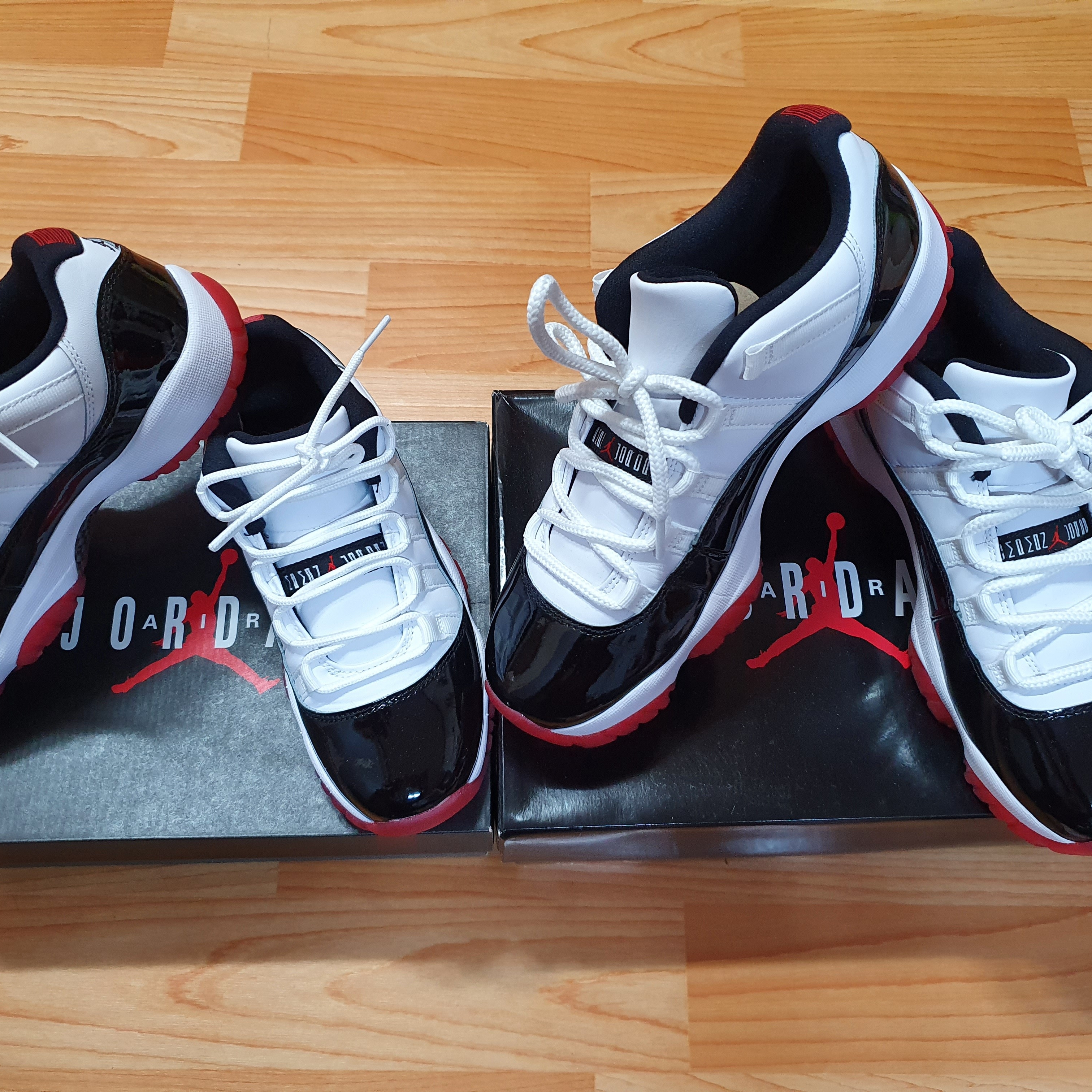 Jordan 11 Retro Low Concord Bred 착용 스타일