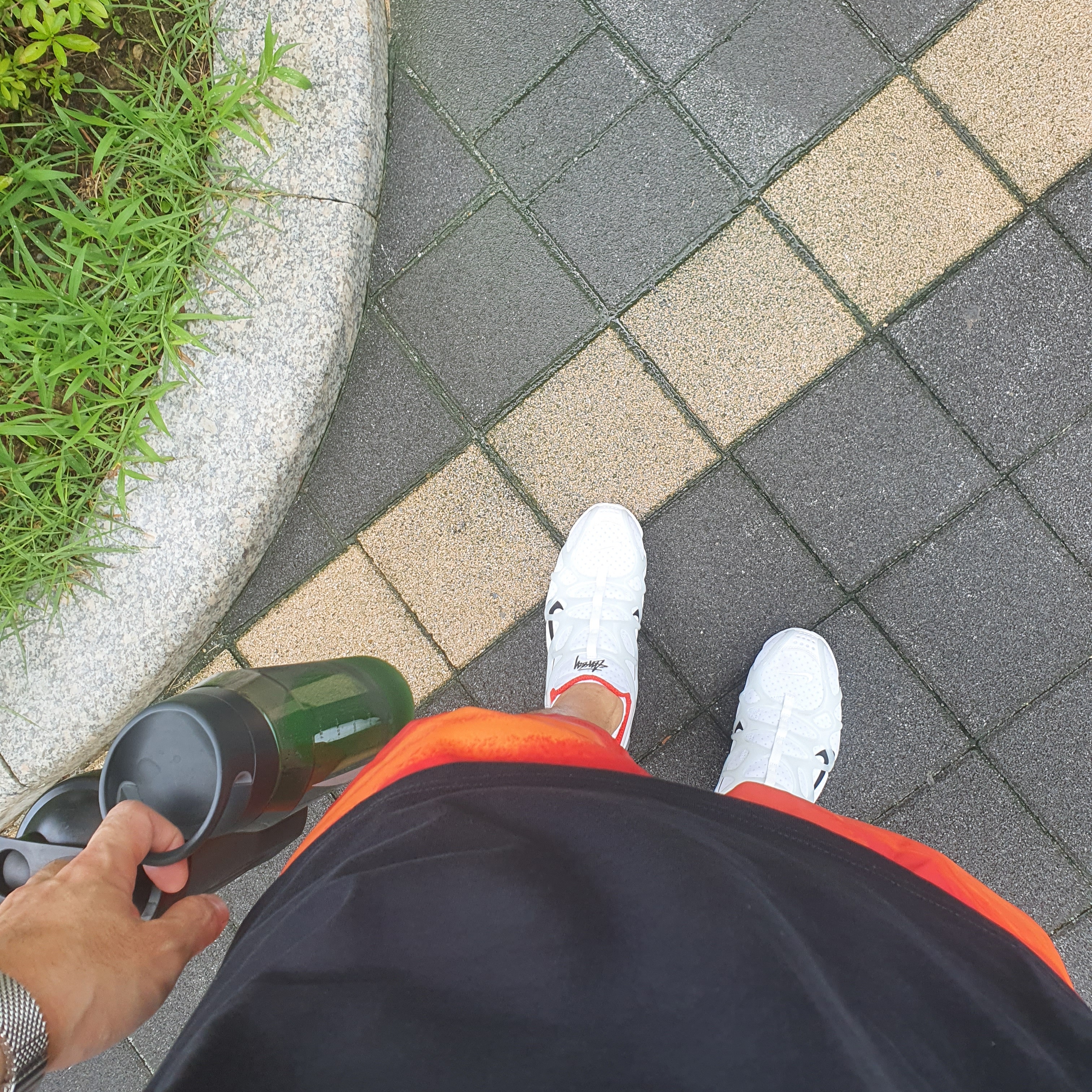 Nike x Stussy Air Zoom Spiridon Kukini White 착용 스타일