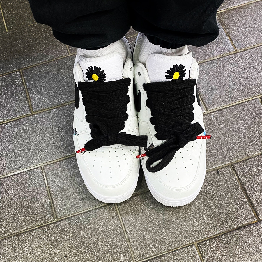 Nike x Peaceminusone Air Force 1 Low Para-Noise 2.0 착용 스타일