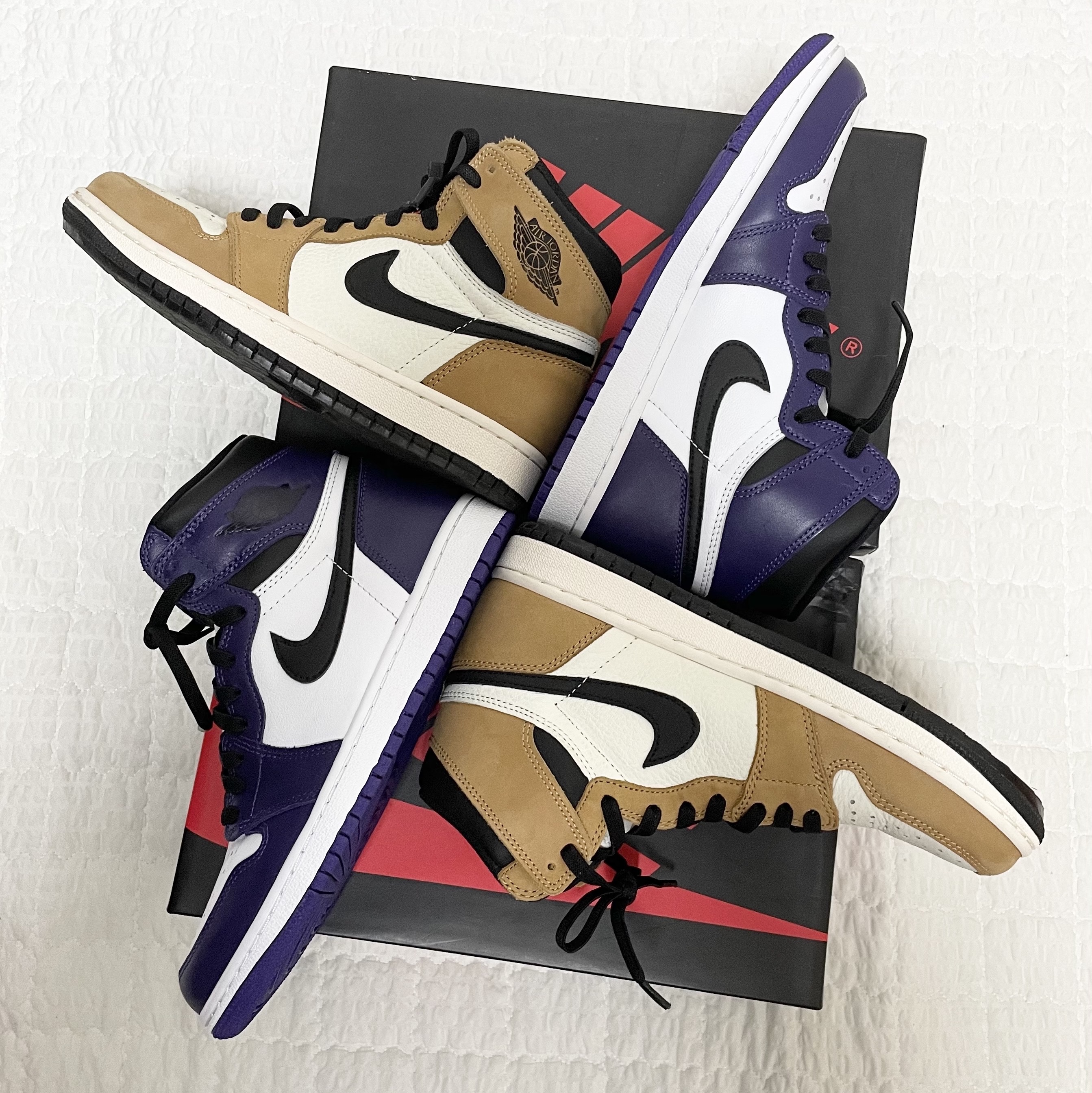 Jordan 1 Retro High OG Court Purple 2020, Jordan 1 Retro High Rookie of the Year 착용 스타일