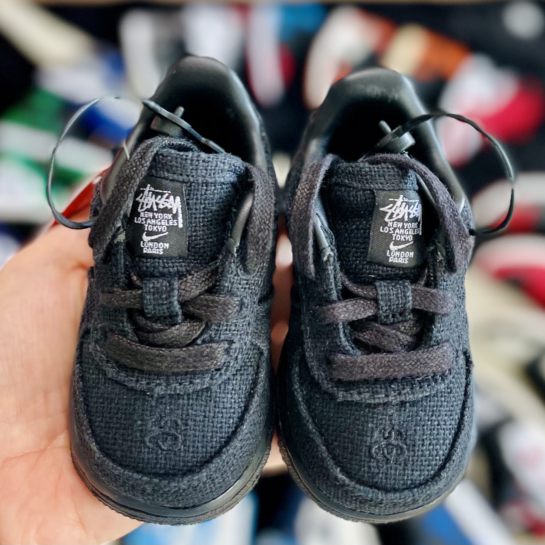(TD) Nike x Stussy Air Force 1 Low Triple Black 착용 스타일
