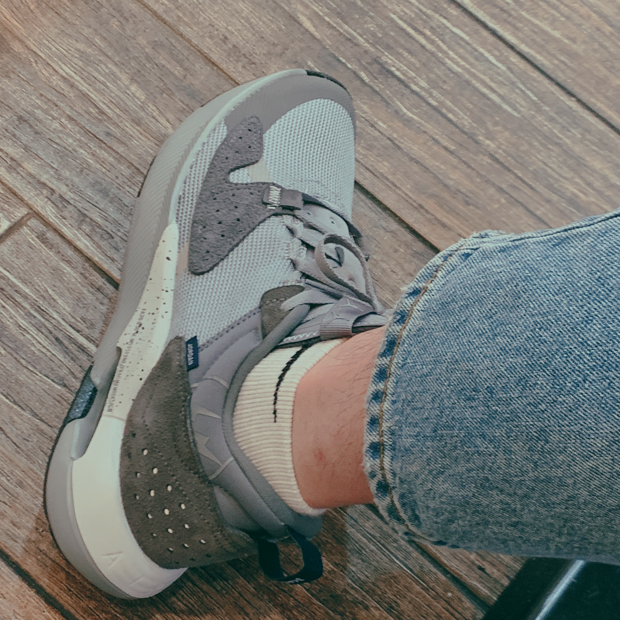 Jordan x Fragment Air Cadence SP Particle Grey 착용 스타일