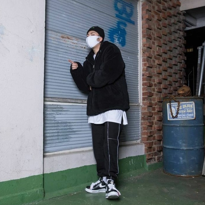 Nike x Peaceminusone Air Force 1 Low Para-Noise 착용 스타일