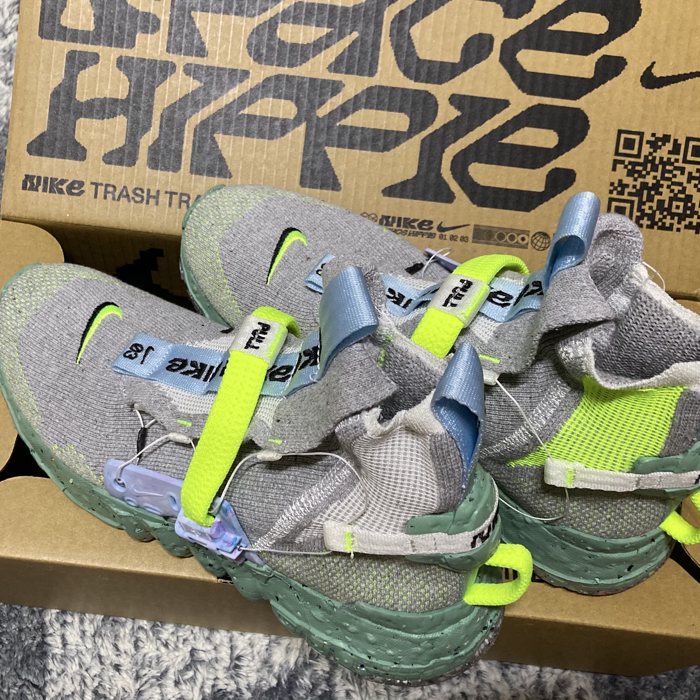 Nike Space Hippie 03 Healing Jade 착용 스타일 - 2