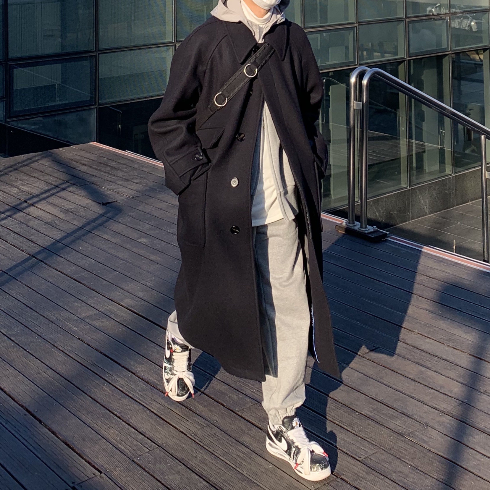 Nike x Peaceminusone Air Force 1 Low Para-Noise 착용 스타일