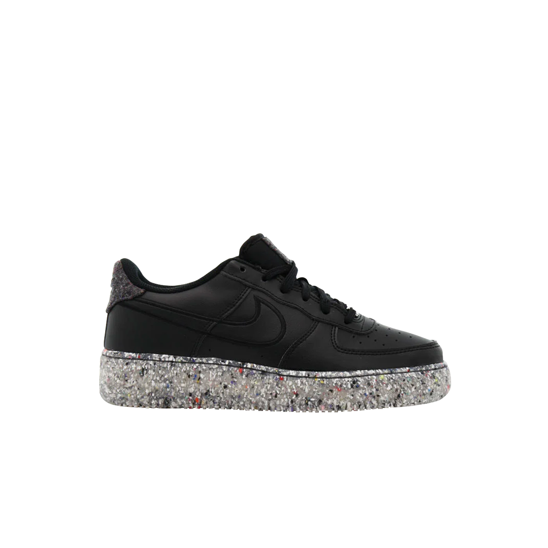 DB2813-001 (GS) Nike Air Force 1 Crater Black Metallic Silver