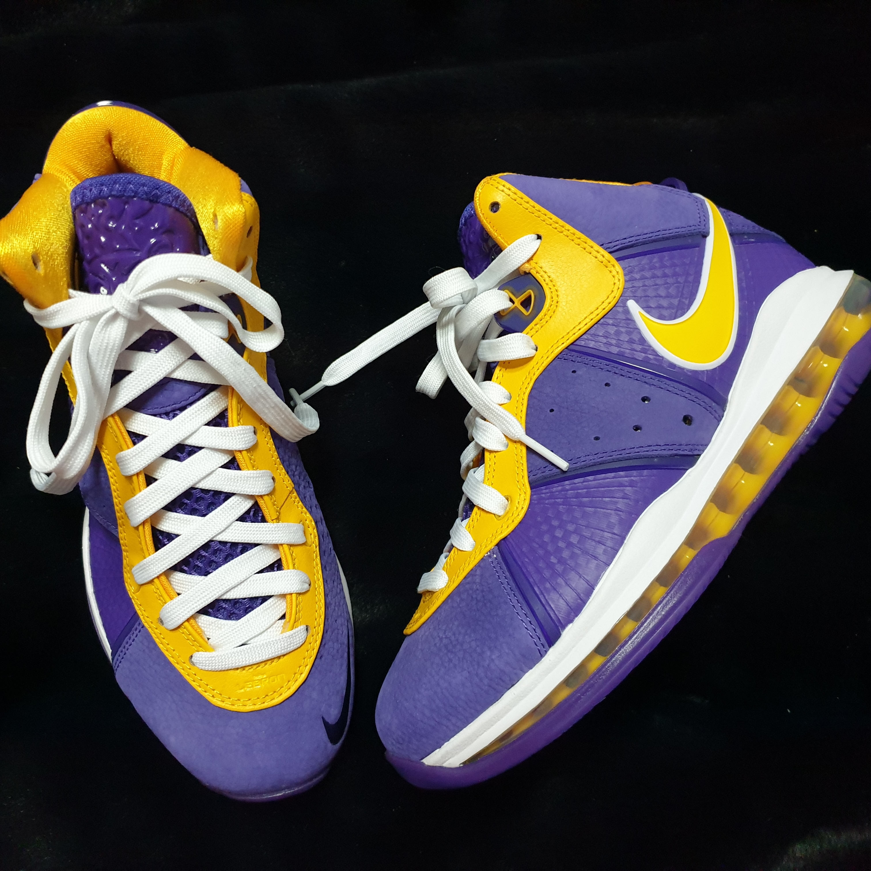 Nike LeBron 8 Purple 착용 스타일 - 1