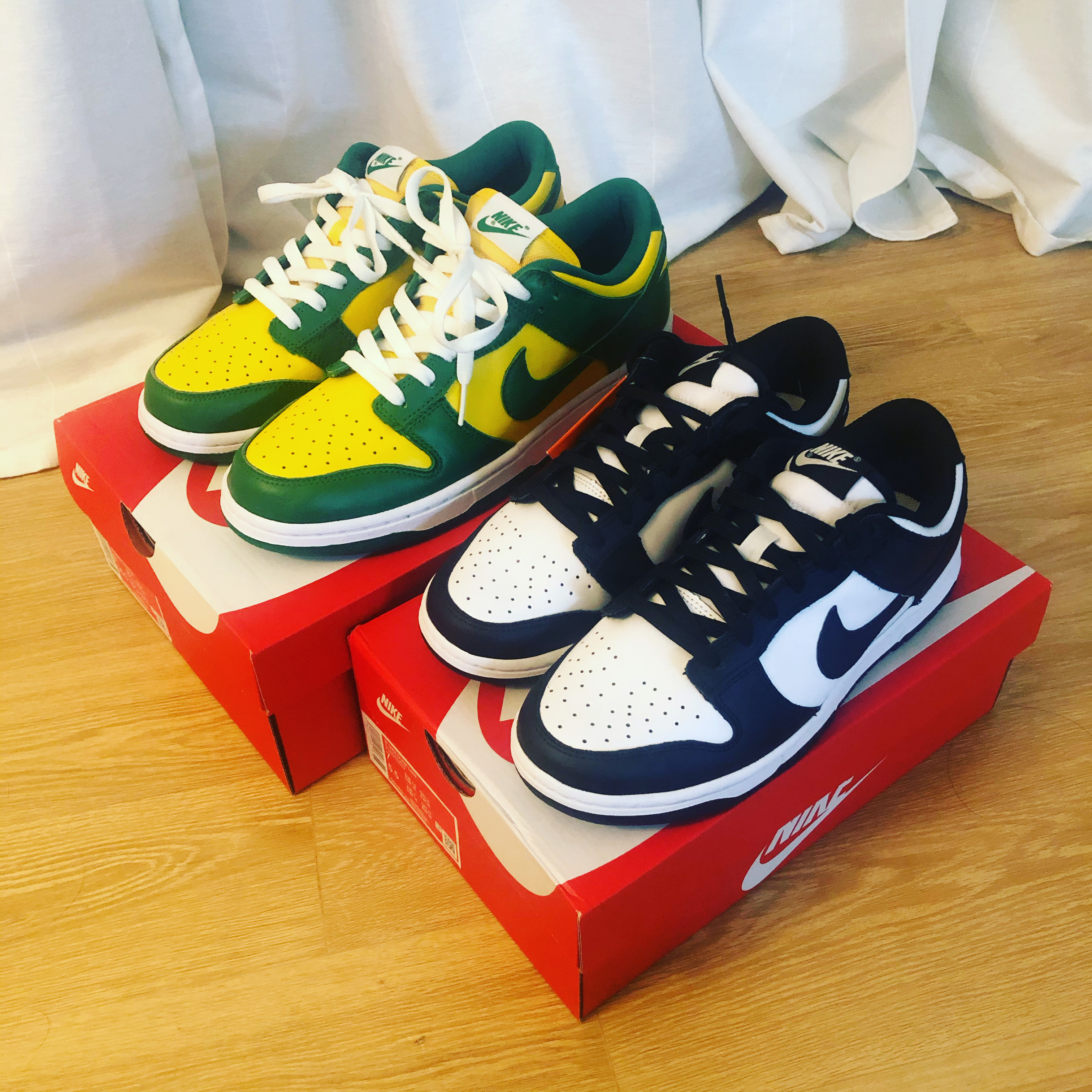Nike Dunk Low SP Brazil 2020, (W) Nike Dunk Low Black 착용 스타일