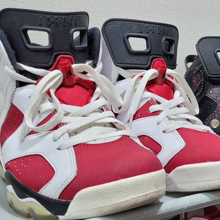 Jordan 6 Retro Carmine 2014, Jordan 6 Retro Chinese New Year 2018 착용 스타일 - 1