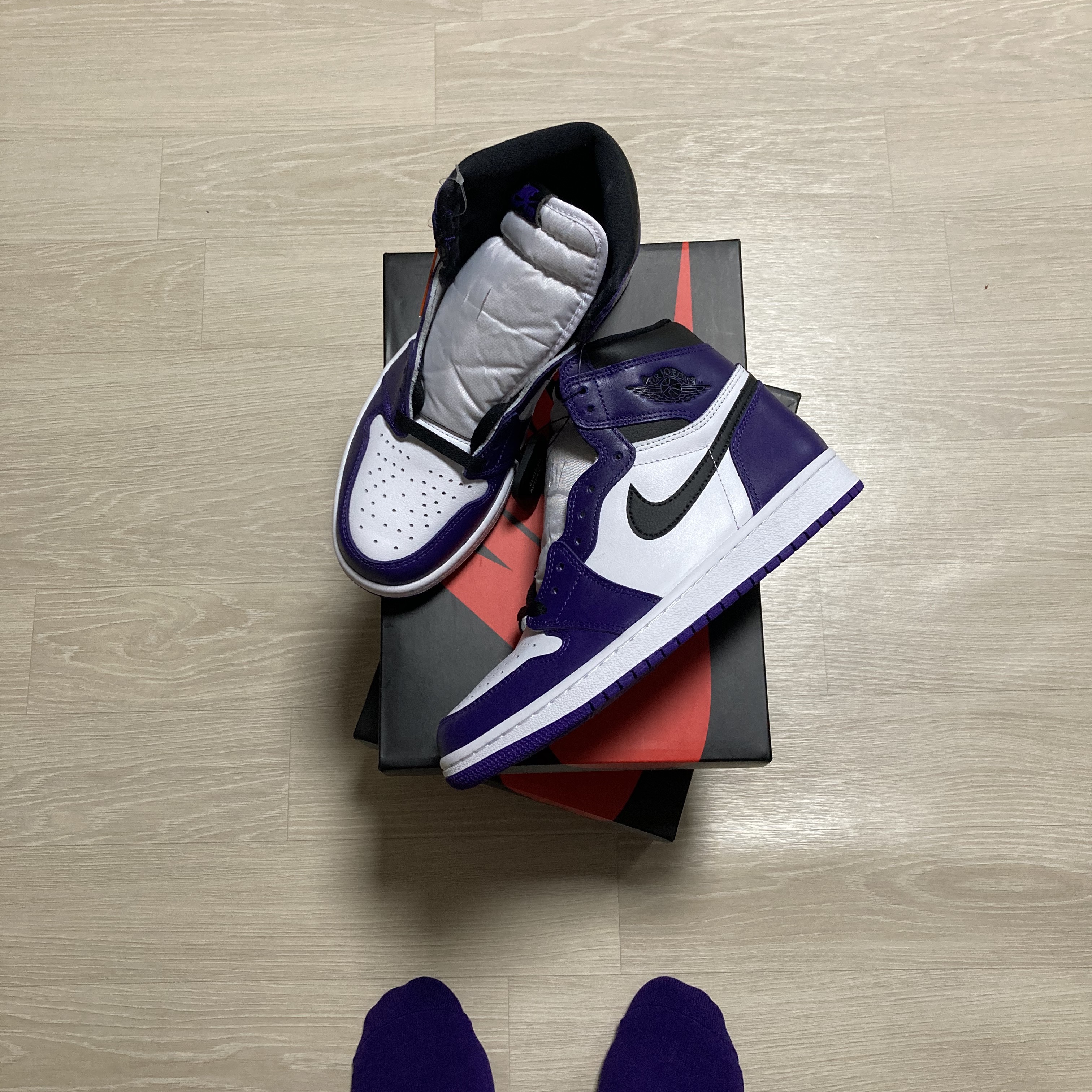 Jordan 1 Retro High OG Court Purple 2020 착용 스타일
