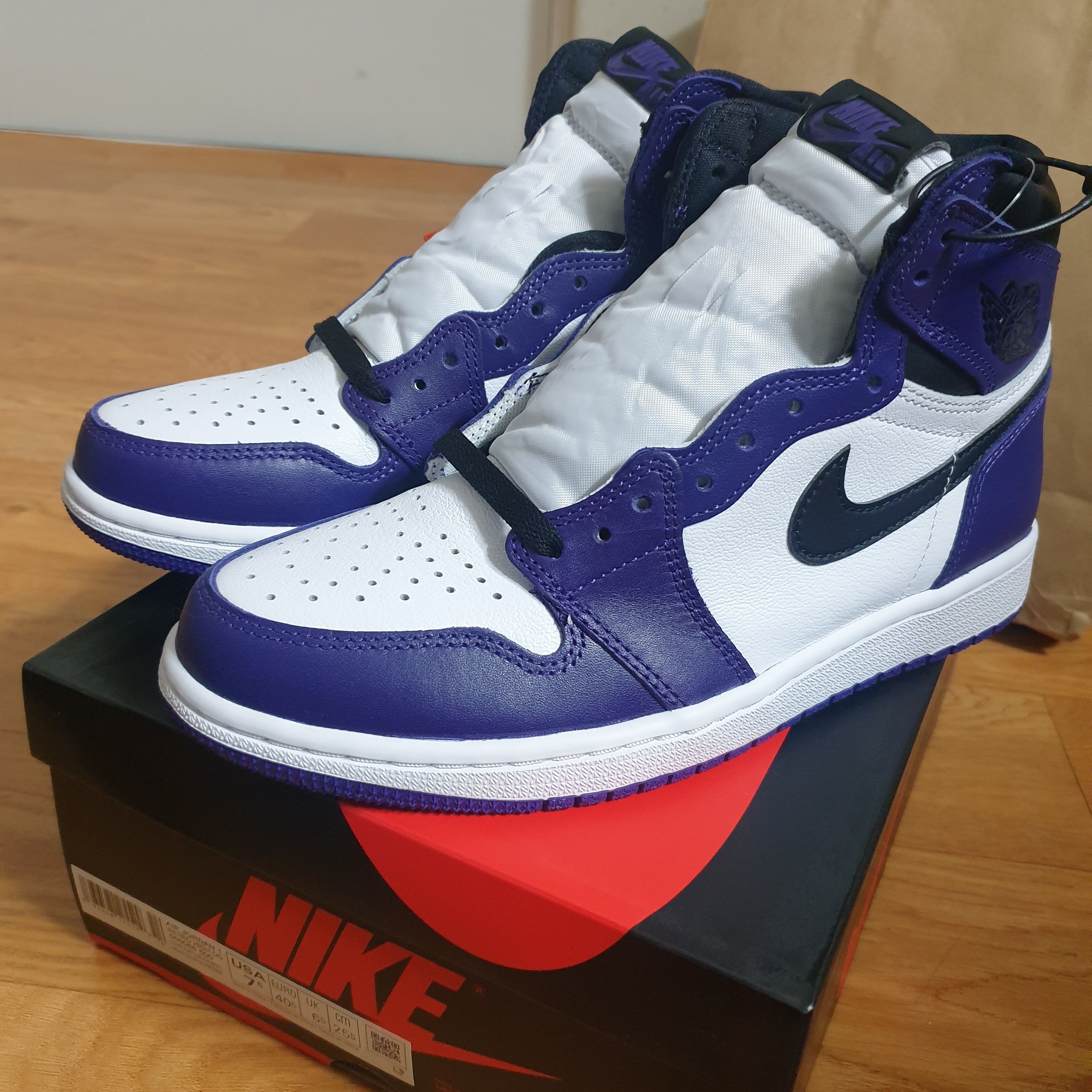 Jordan 1 Retro High OG Court Purple 2020 착용 스타일 - 2