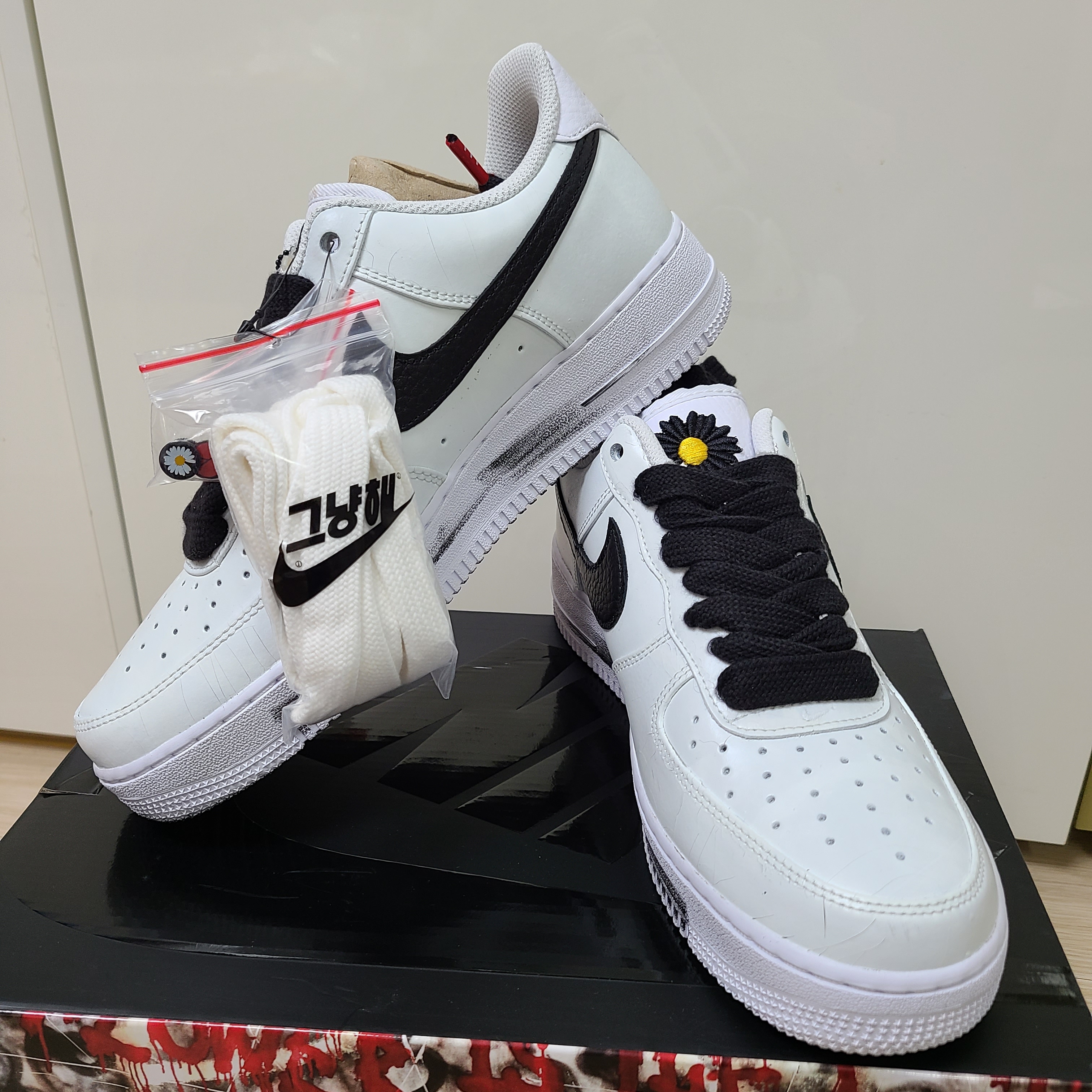 Nike x Peaceminusone Air Force 1 Low Para-Noise 2.0 착용 스타일 - 1
