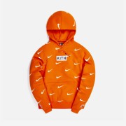 Nike x Kith New York Knicks AOP Hoodie Orange