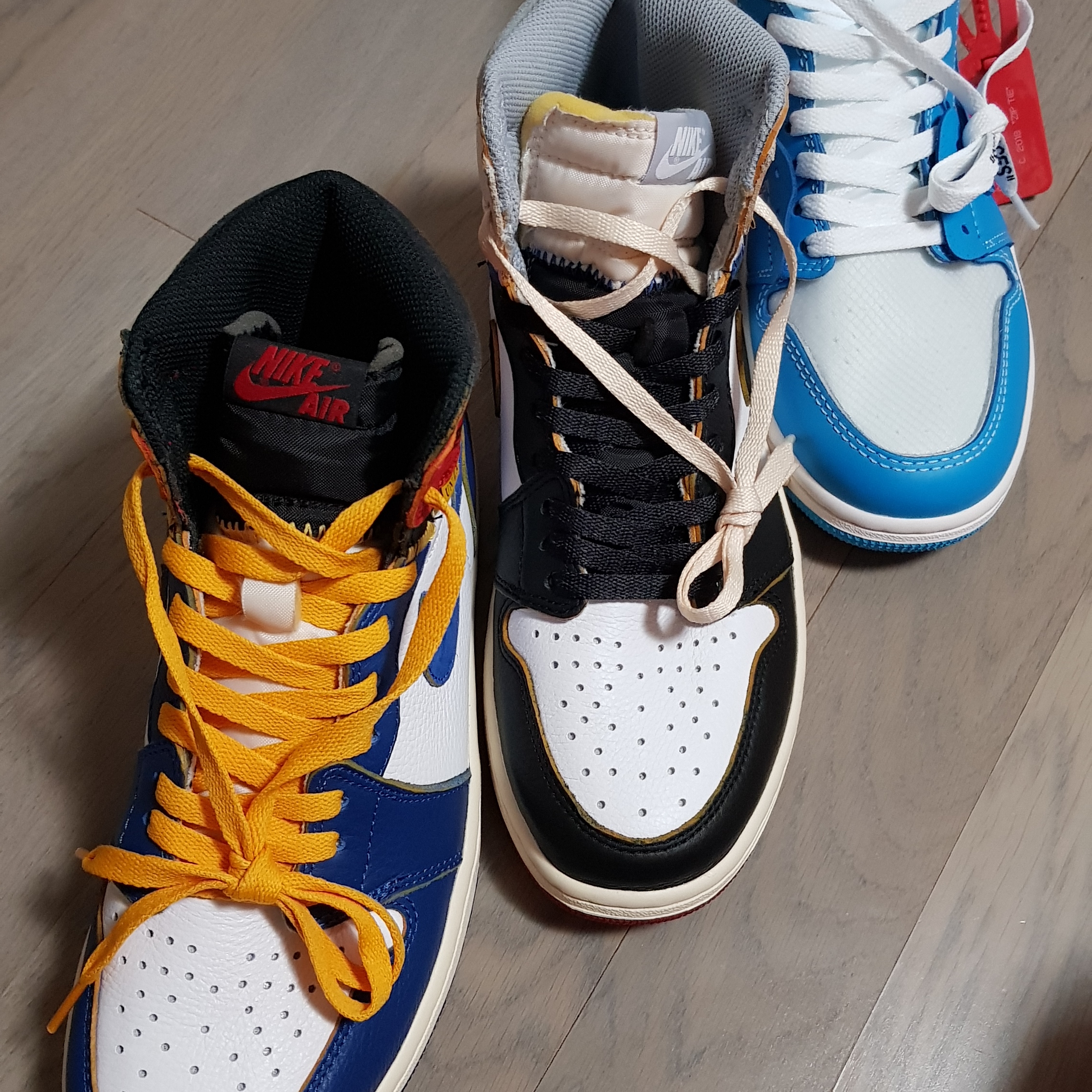 Jordan 1 x Union Retro High Black Toe, Jordan 1 x Union Retro High Blue Toe 착용 스타일 - 3