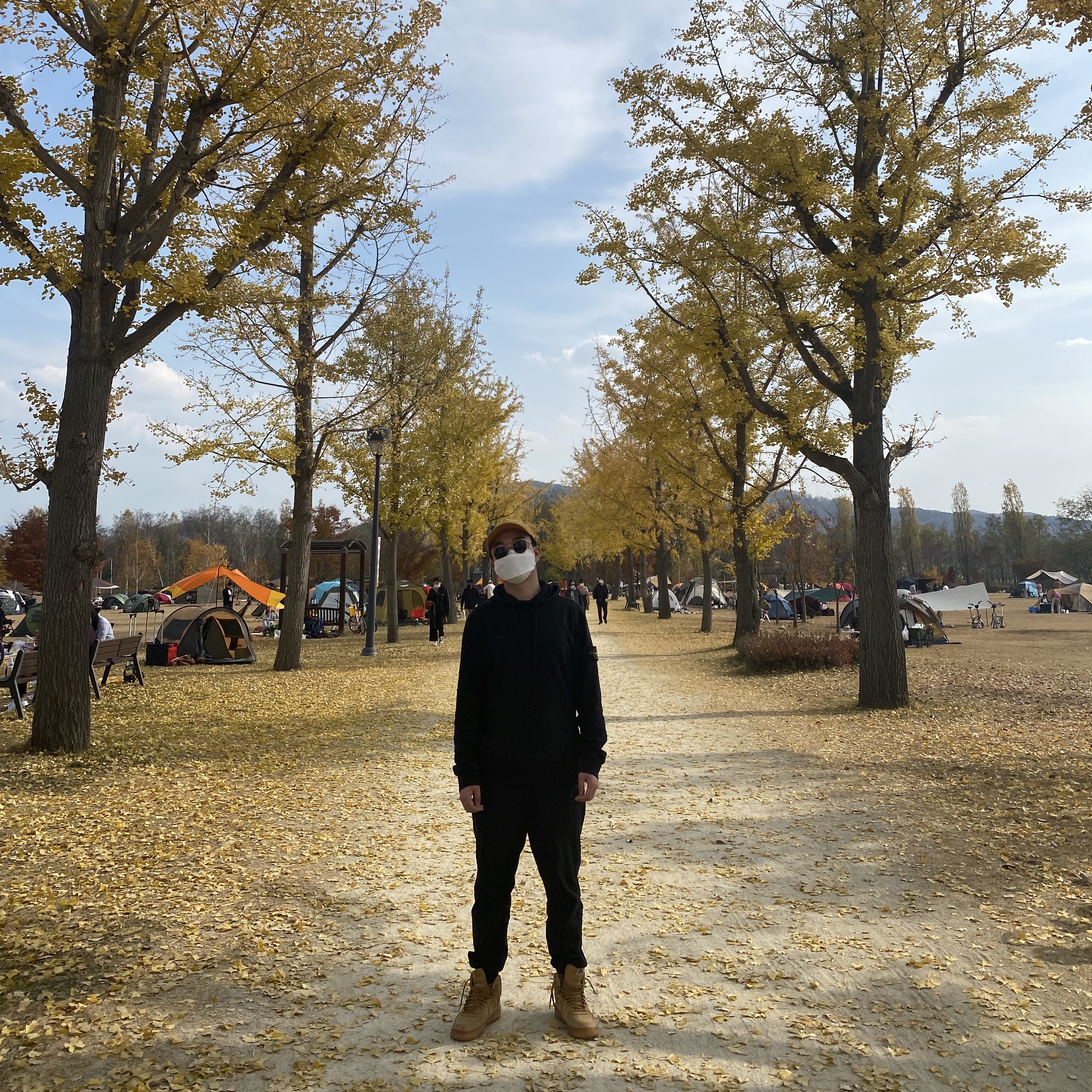 Nike Air Force 1 High Flax, Nike SB Heritage 86 Corduroy WSD Cap Chutney 착용 스타일