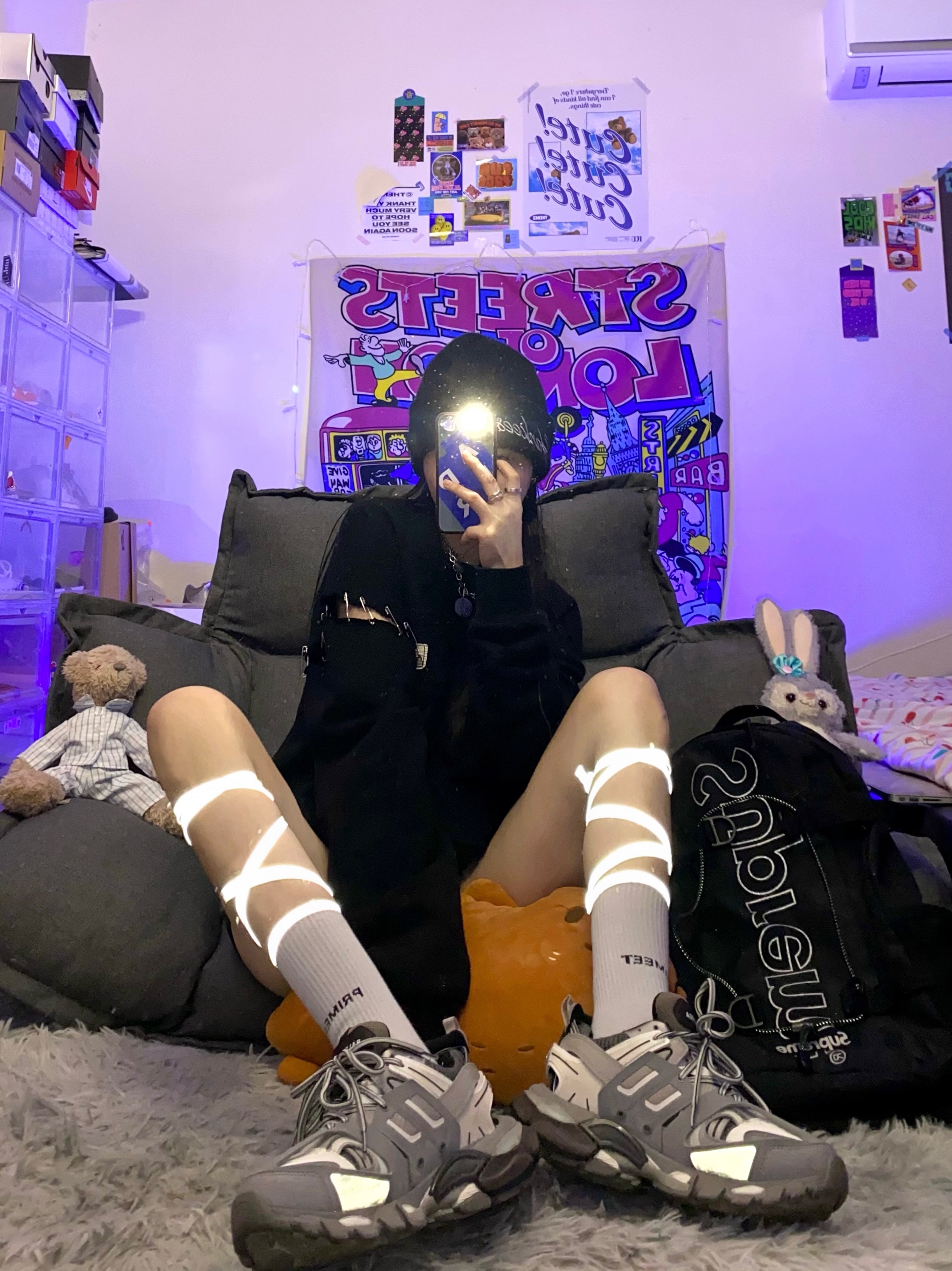 Balenciaga Track Sneakers Grey White 2019 착용 스타일 - 2