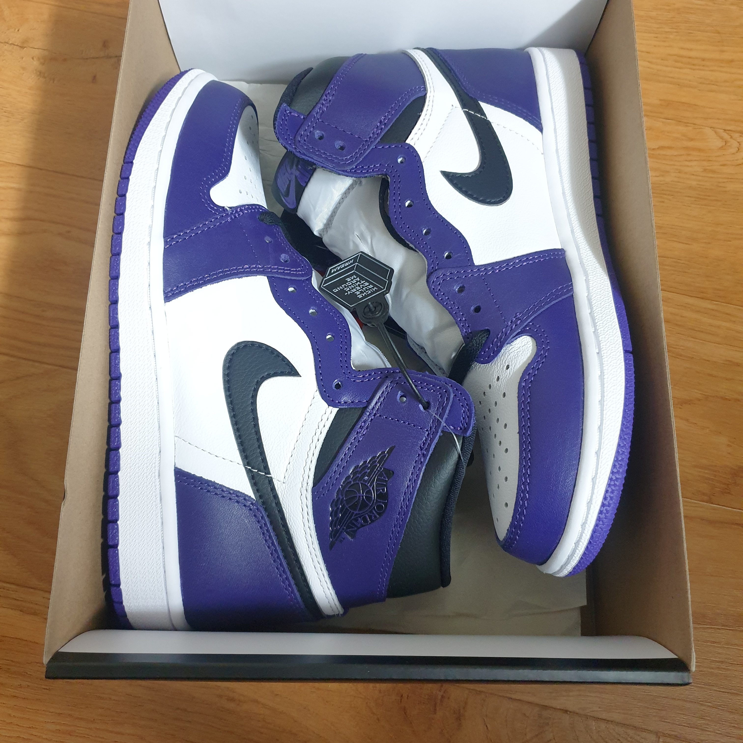 Jordan 1 Retro High OG Court Purple 2020 착용 스타일 - 1