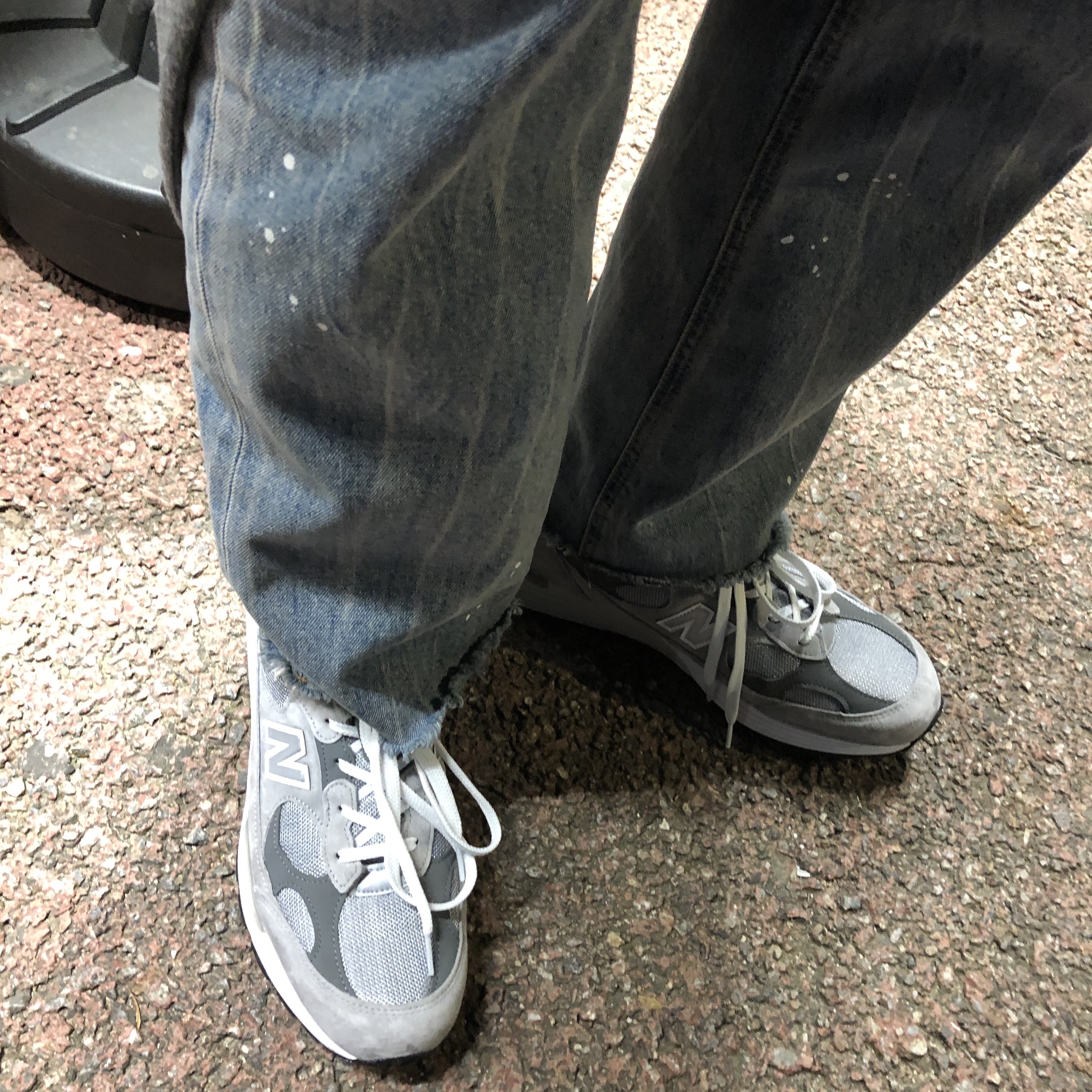 New Balance 992 Made in USA Grey - D Standard 착용 스타일