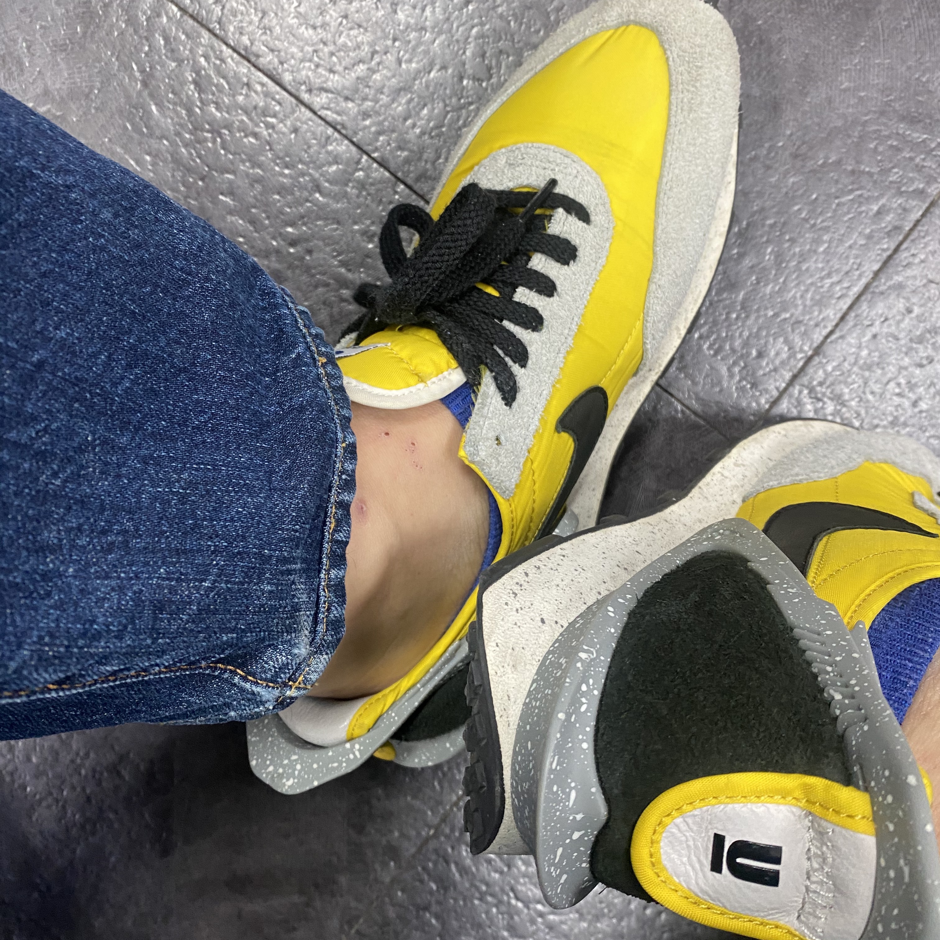 Nike x Undercover Daybreak Bright Citron 착용 스타일