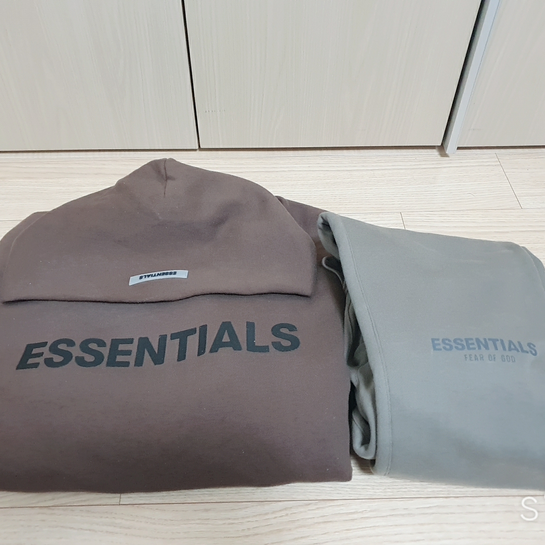 Essentials Sweatpants String Tan - 20SS 착용 스타일 - 2