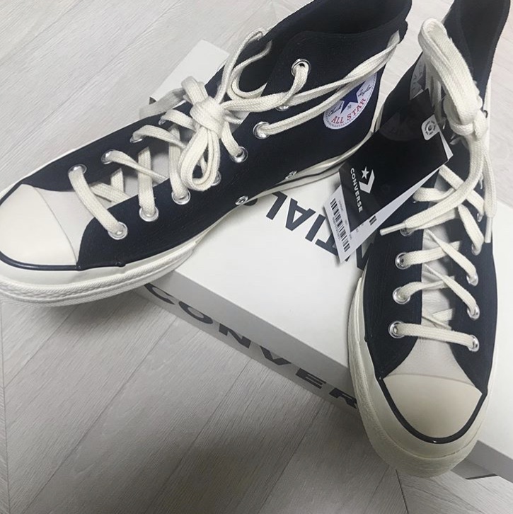 Converse x Fear of God Essentials Chuck 70 Hi Black 2020 착용 스타일 - 1