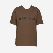 Essentials 3D Silicon Applique Boxy T-Shirt Brown/Rain Drum - Ssense Exclusive