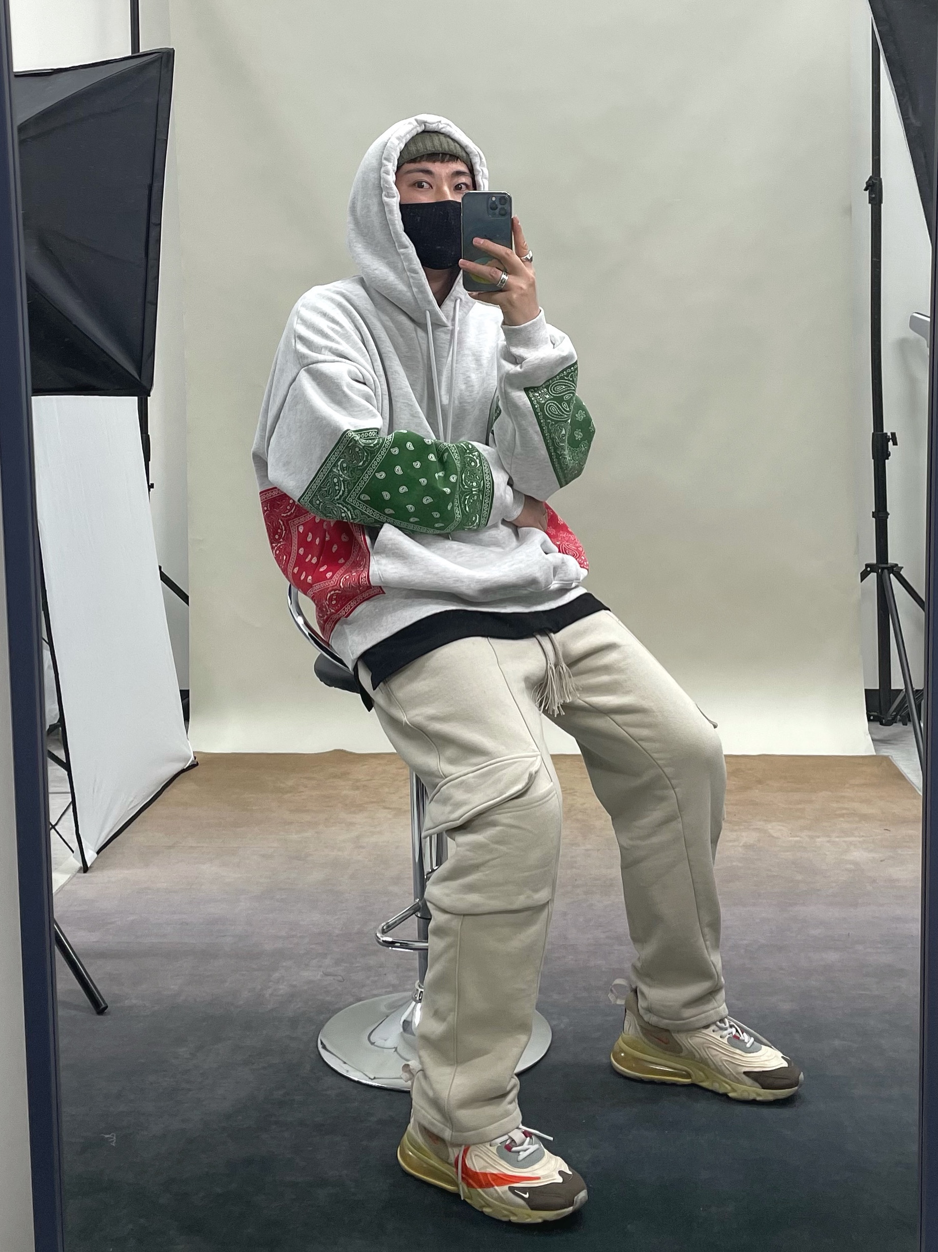 Nike x Travis Scott Air Max 270 React Cactus Trails 착용 스타일
