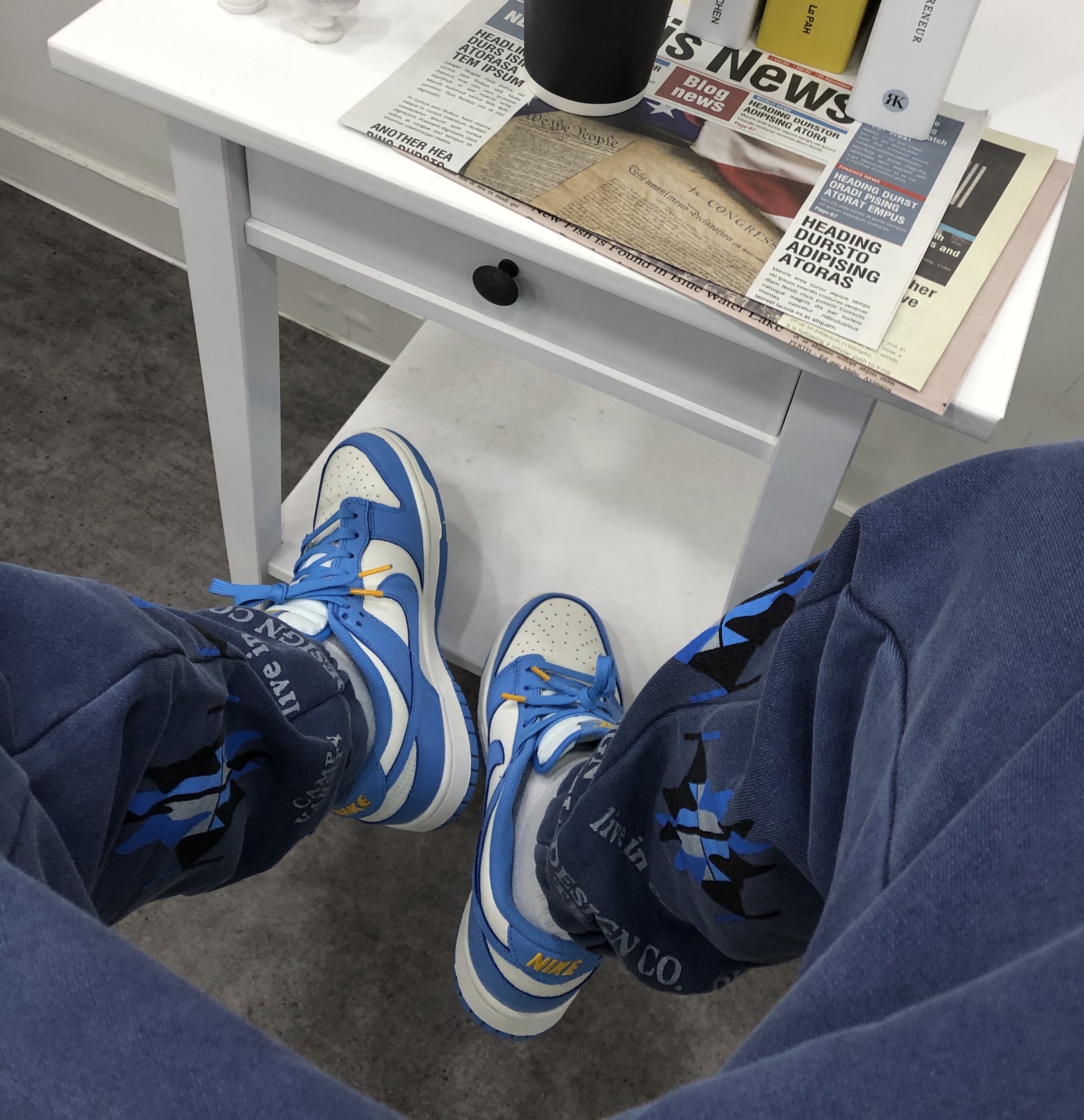 (W) Nike Dunk Low Coast 착용 스타일 - 2
