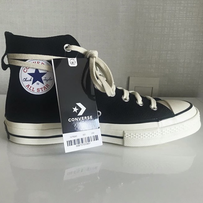 Converse x Fear of God Essentials Chuck 70 Hi Black 2020 착용 스타일 - 2