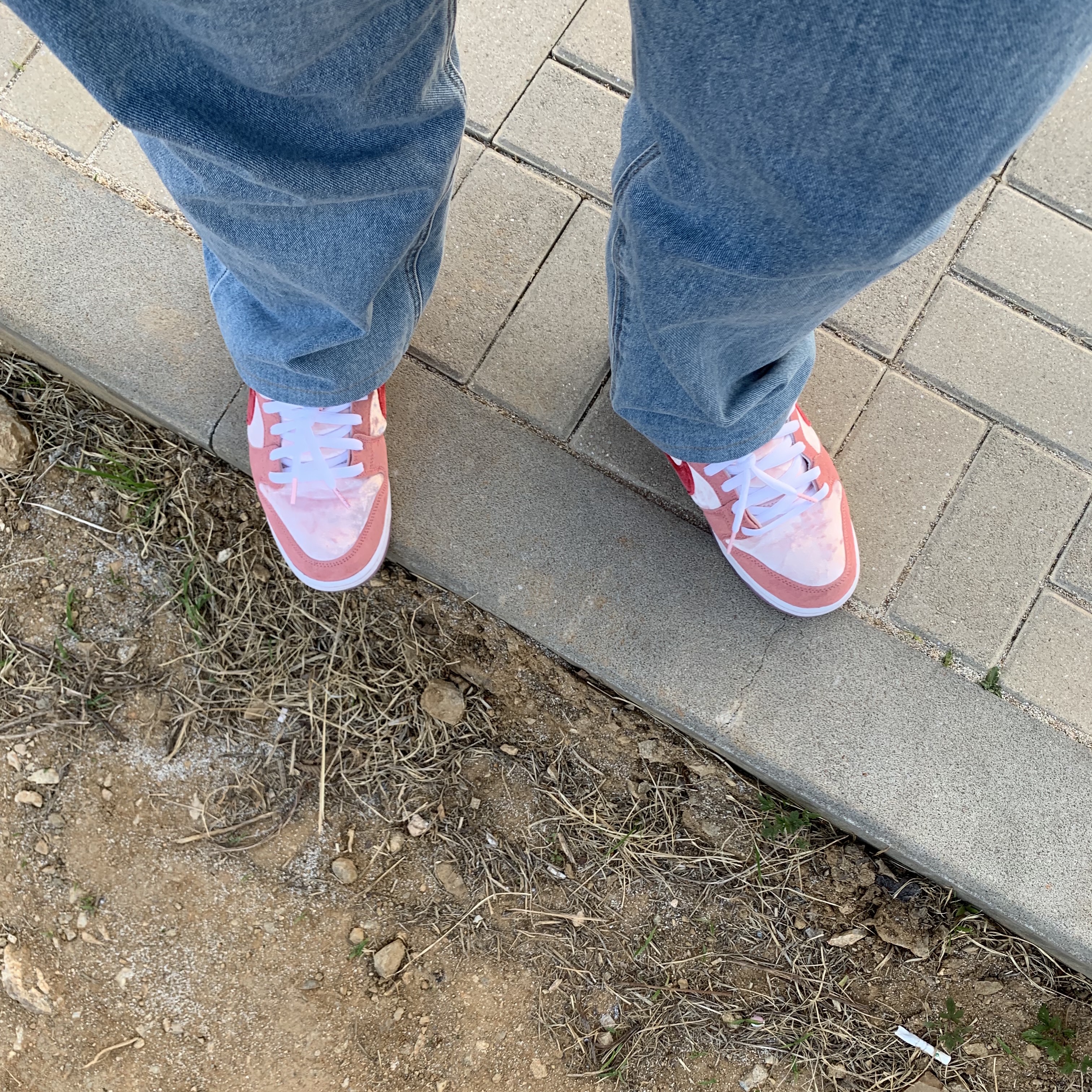 Nike x StrangeLove SB Dunk Low Pink (Regular Box) 착용 스타일