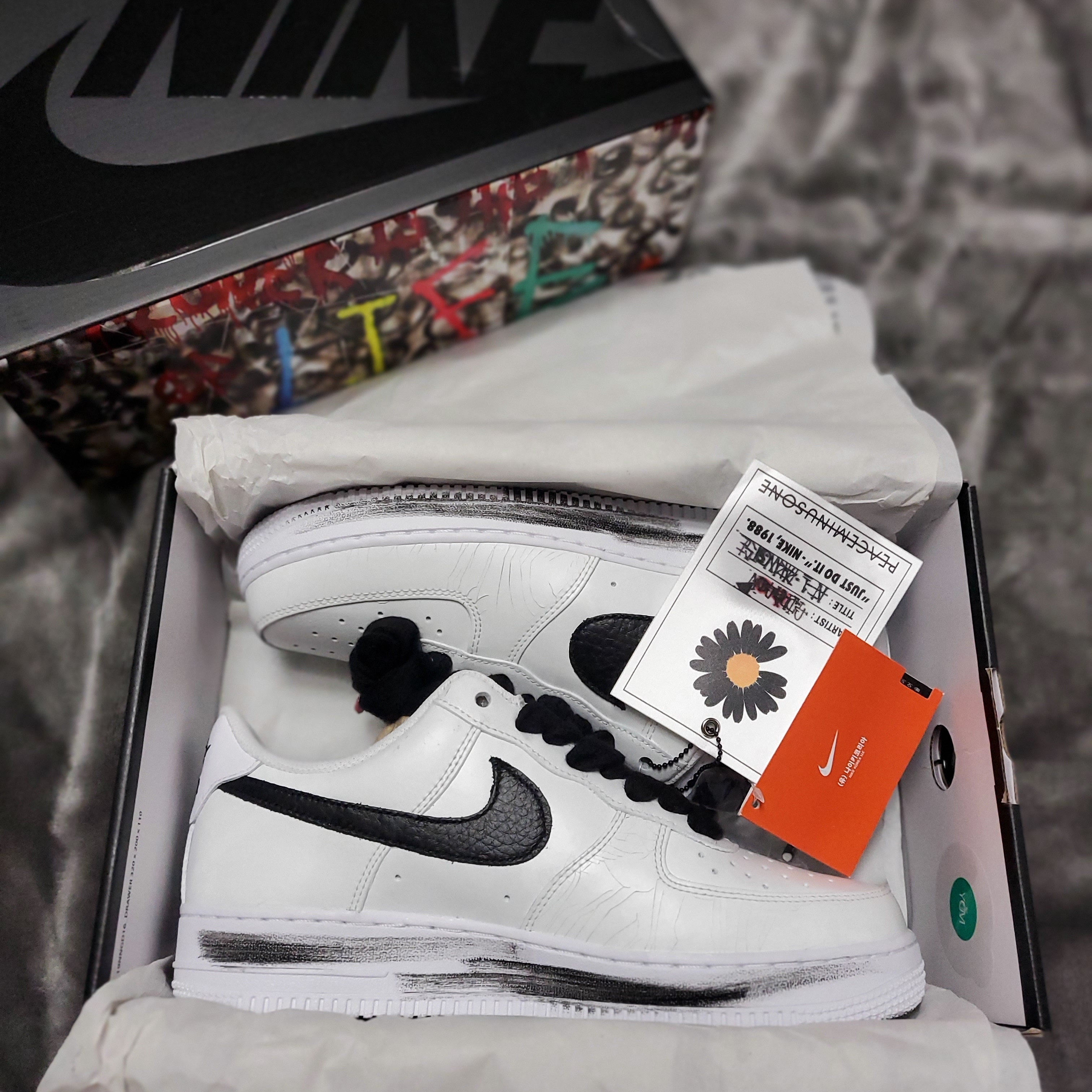 Nike x Peaceminusone Air Force 1 Low Para-Noise 2.0 착용 스타일 - 1