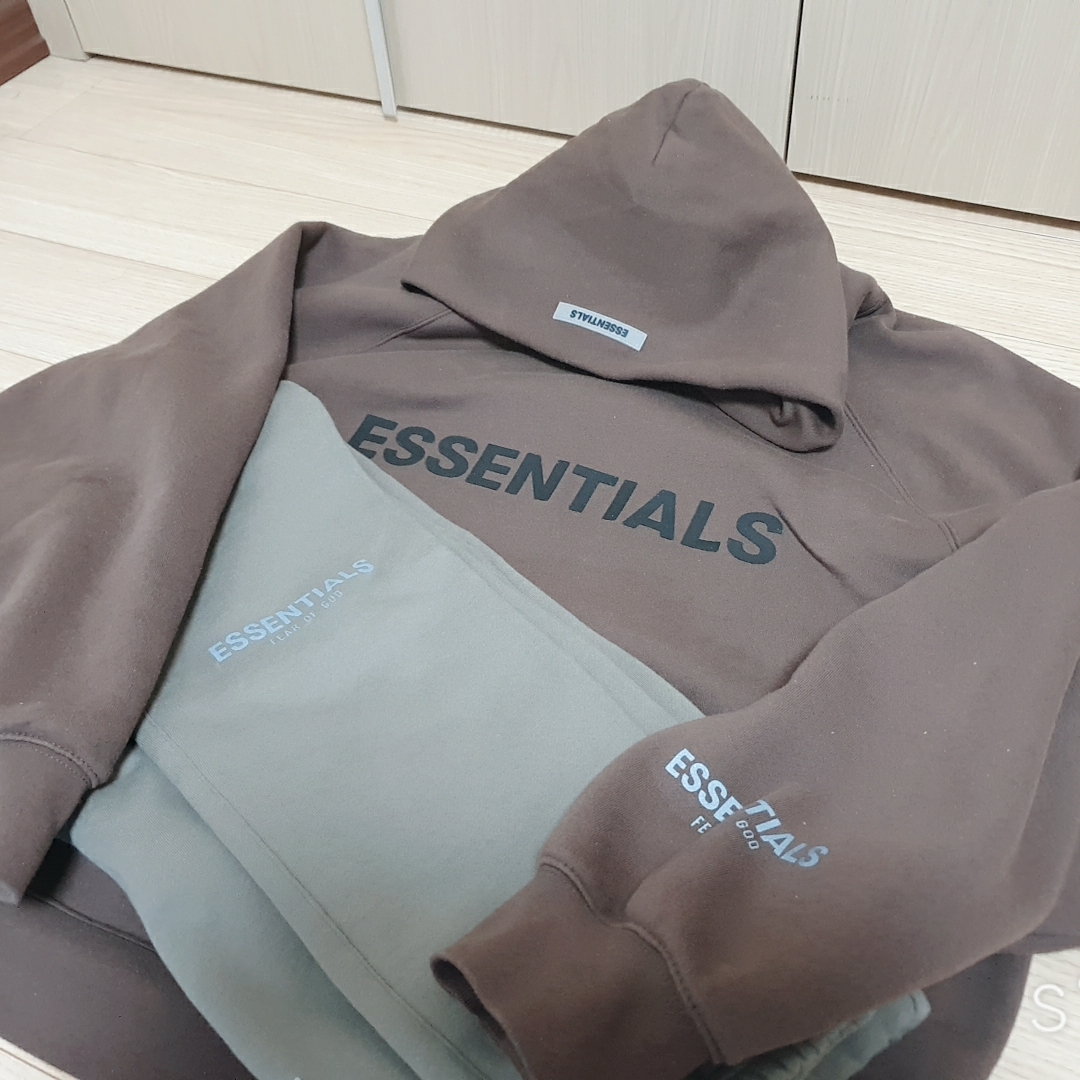 Essentials Sweatpants String Tan - 20SS 착용 스타일 - 1