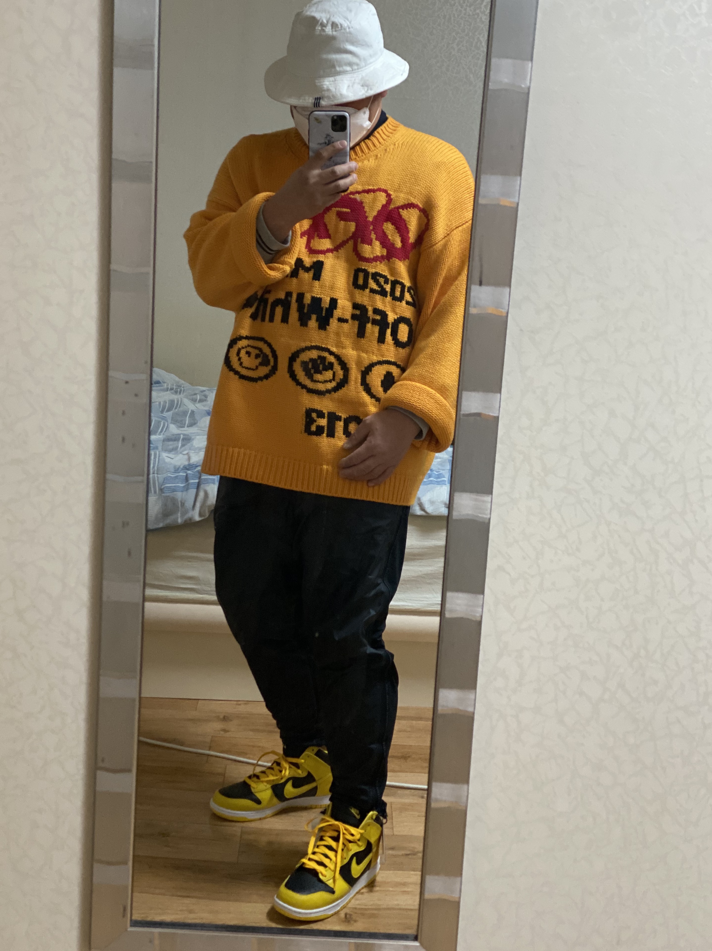 Nike Dunk High SP Varsity Maize 착용 스타일