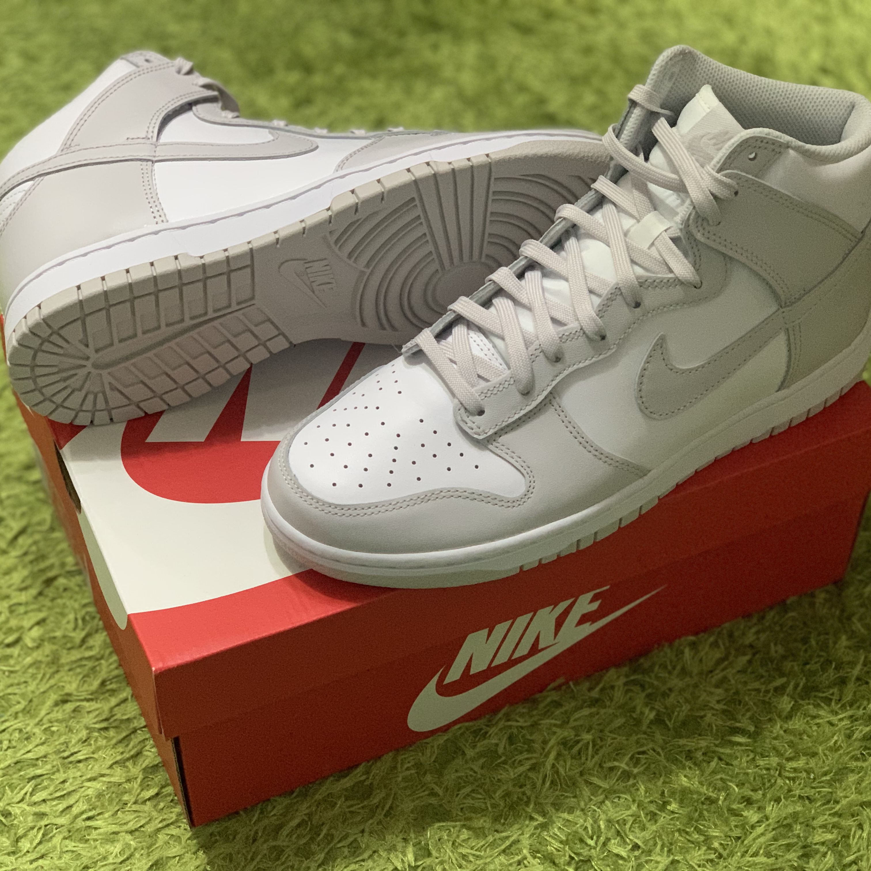 Nike Dunk High Retro Vast Grey 착용 스타일 - 4