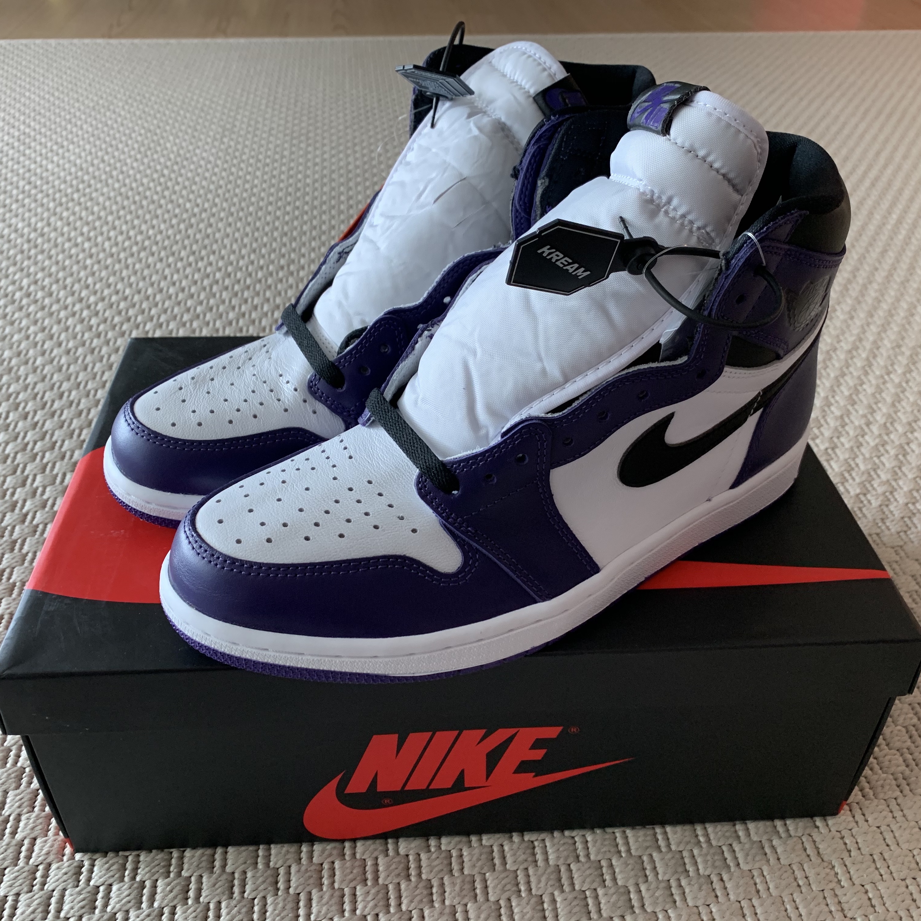 Nike x Peaceminusone Air Force 1 Low Para-Noise, Jordan 1 Retro High OG Court Purple 2020 착용 스타일 - 2