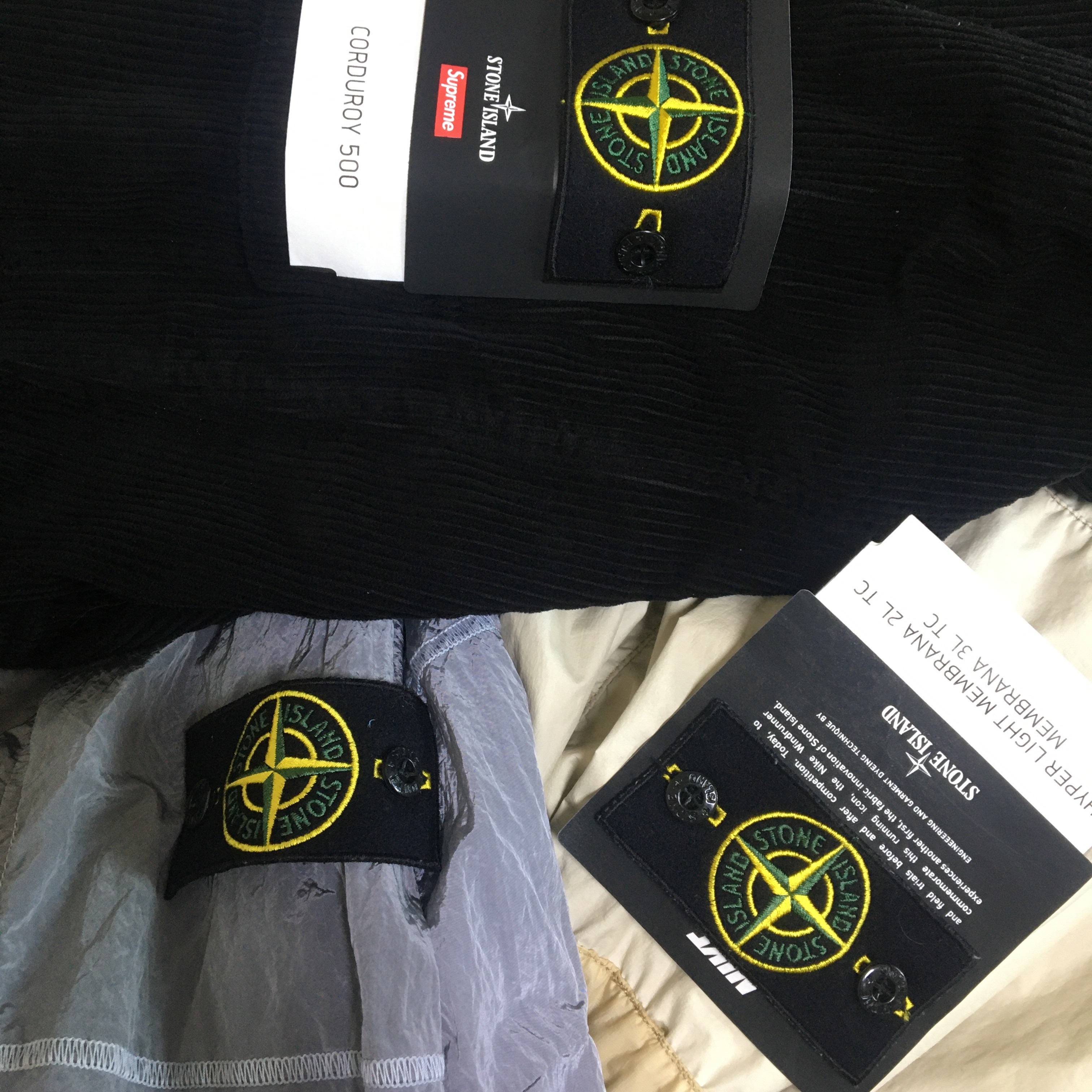 Supreme x Stone Island Corduroy Jacket Black - 20FW 착용 스타일