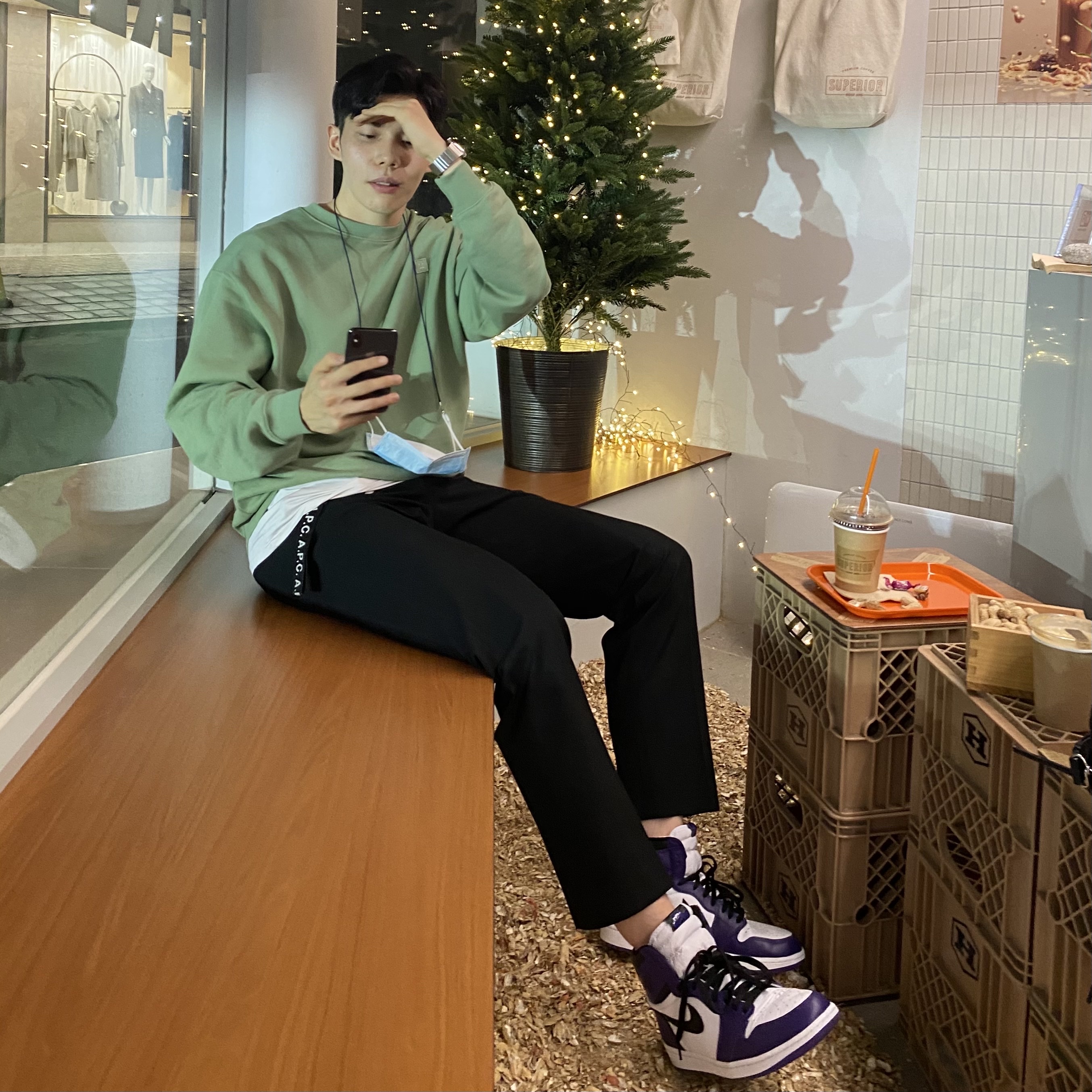 Jordan 1 Retro High OG Court Purple 2020 착용 스타일