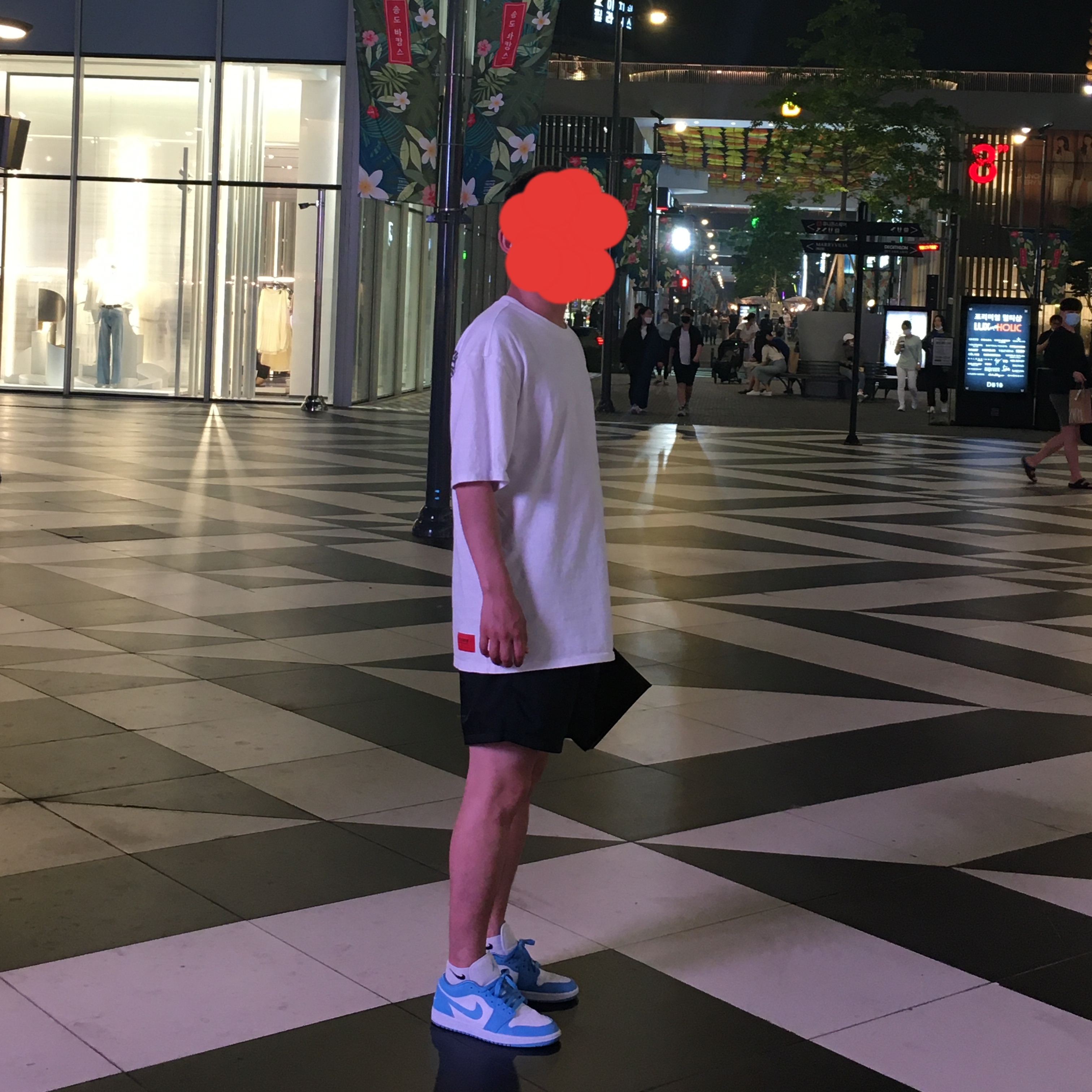 (W) Jordan 1 Low UNC University Blue 착용 스타일