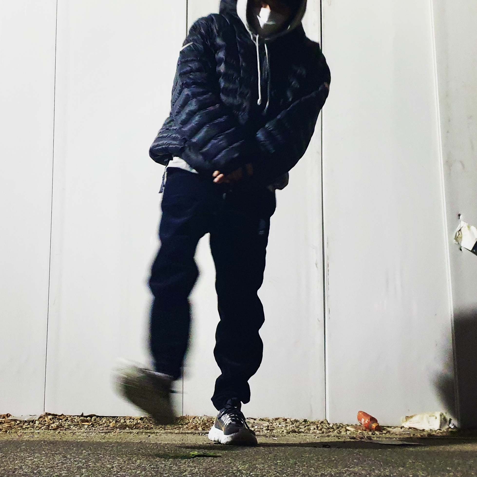 Nike x Stussy Insultd Jacket Black - US/EU, Nike Space Hippie 01 Wheat White 착용 스타일