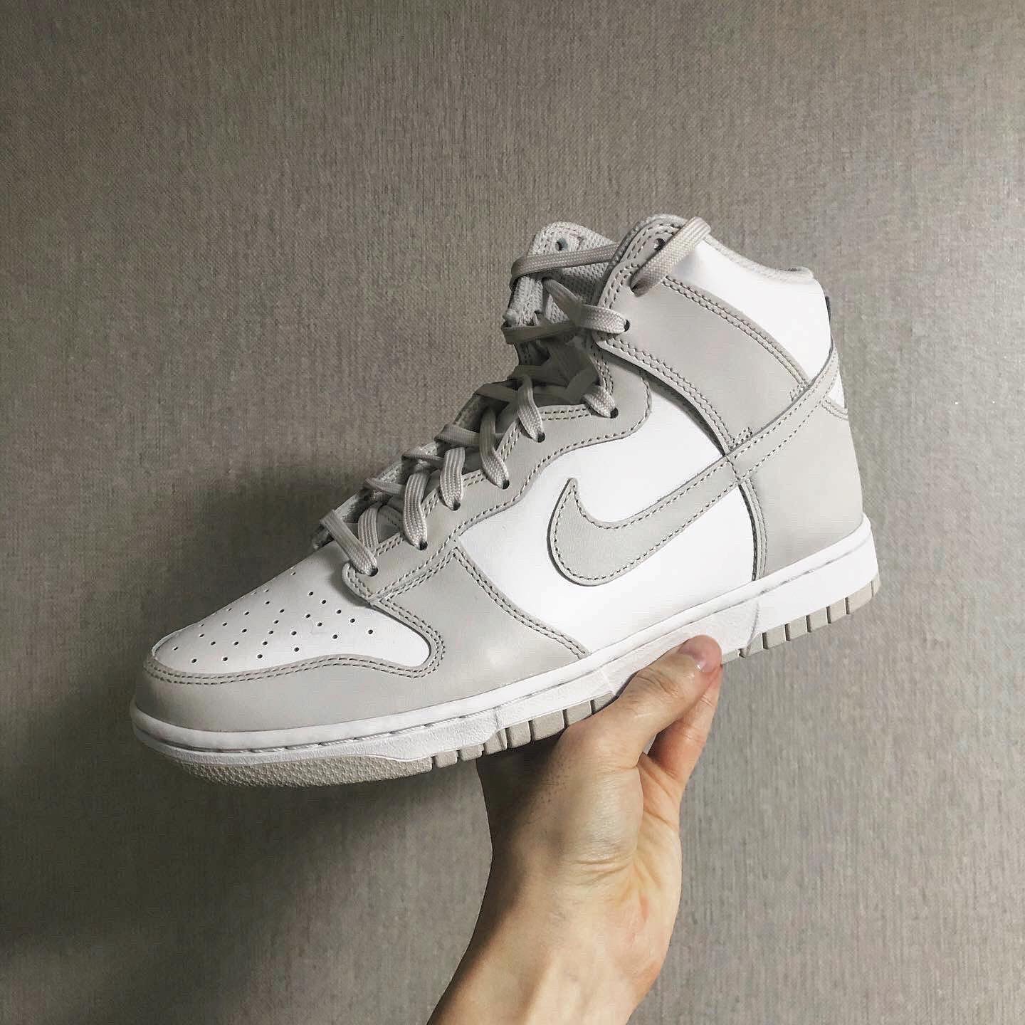 Nike Dunk High Retro Vast Grey 착용 스타일 - 1